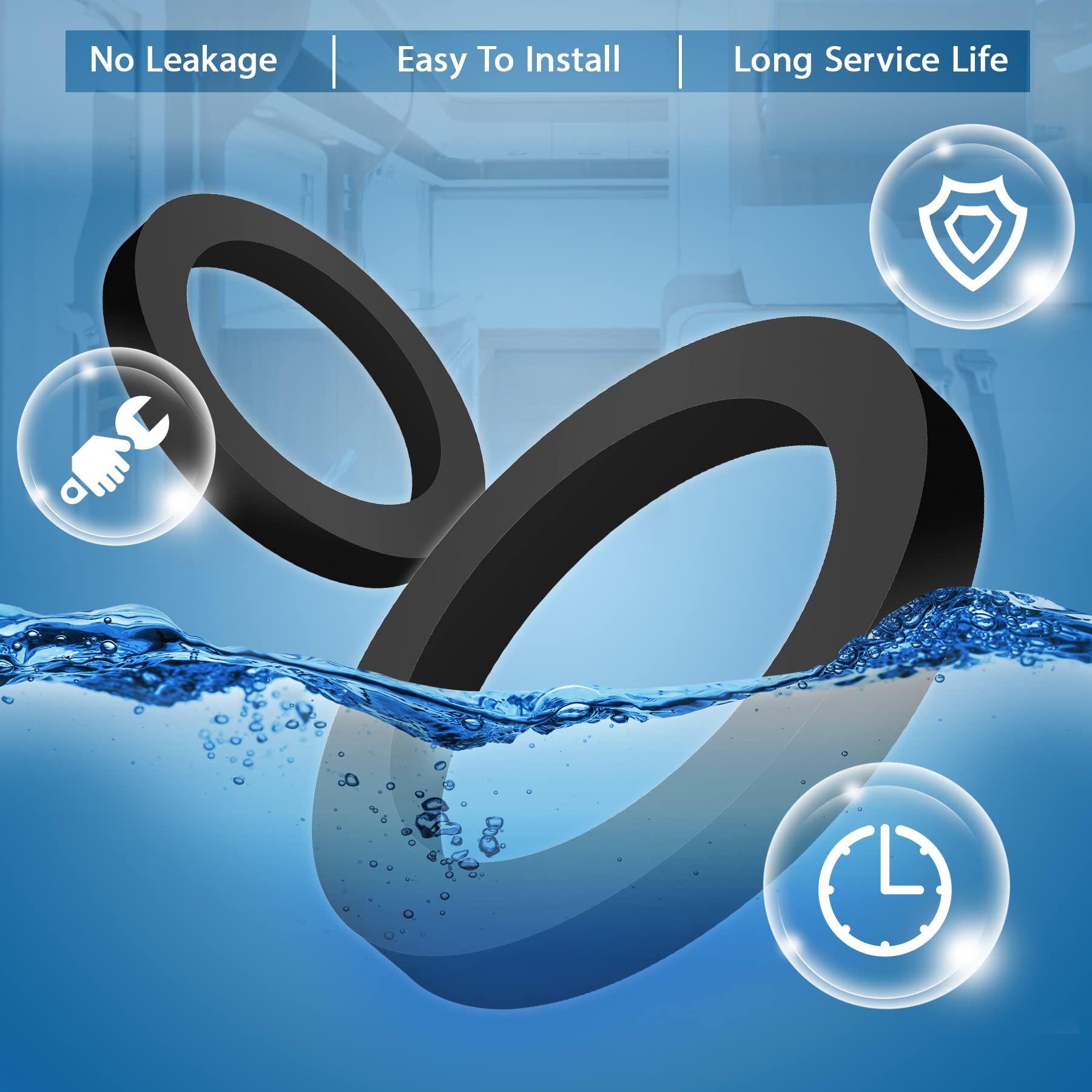 Rv Toilet Seal Replacement For Dometic 300/310/320 Toilet, Rv Toilet Gasket Parts Flange Seal Kit