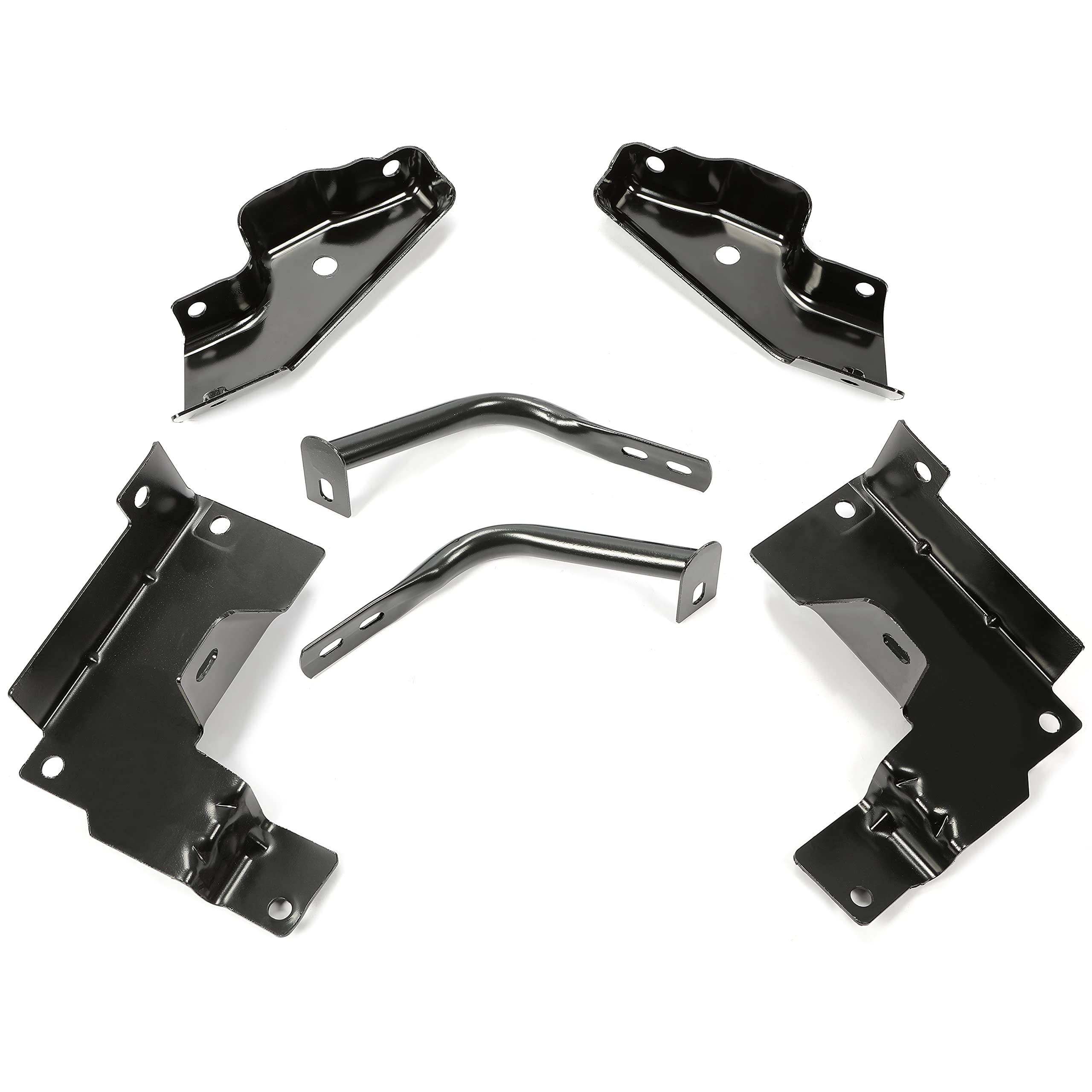 HECASA 6 PCS Front Bumper Bracket Set Compatible With 2003-2006 Chevy Silverado 2002-2006 Chevy Avalanche Replace For 15059687 G