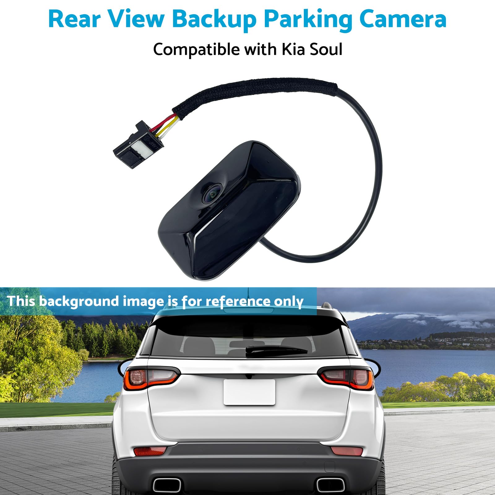 Alinredbx Rear View Reverse Backup Parking Camera Suitable For 2010-2013 Kia Soul Replaces 95760-2K100 Backup Camera