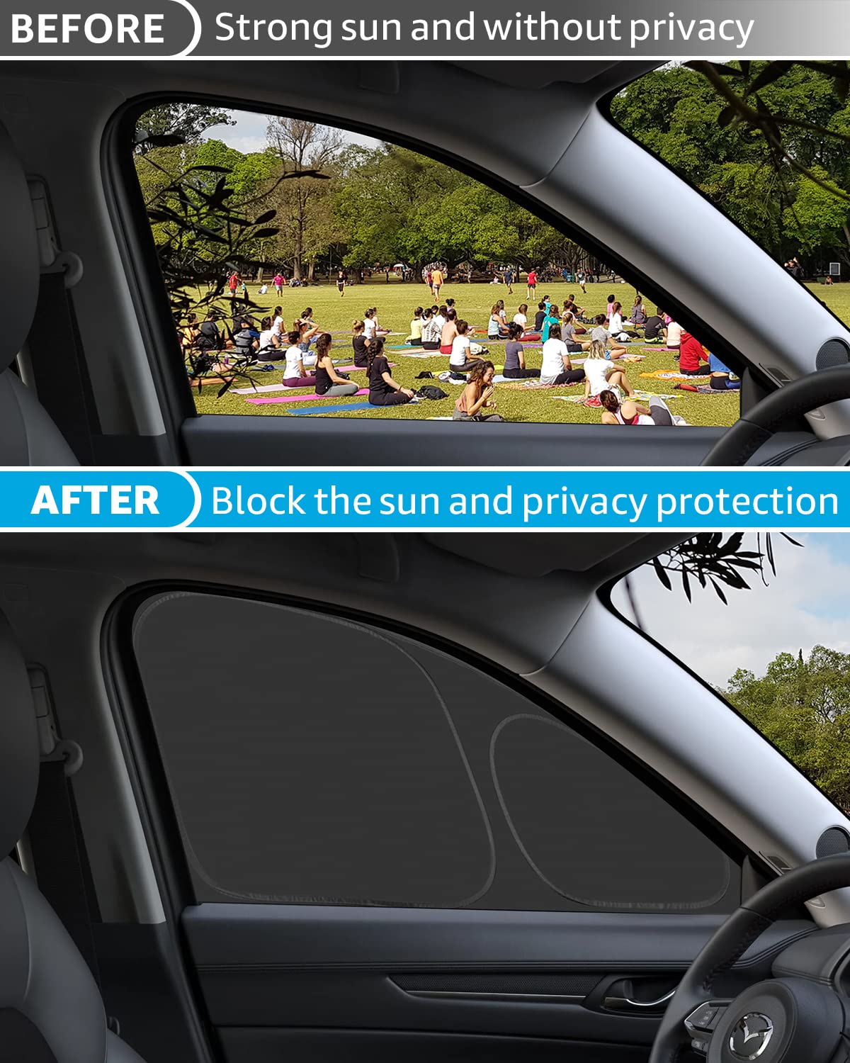 Proadsy 2025 Upgrade Window Sun Shade For Mazda Cx-5 2017-2024 2025 Side Window For Baby/Camping Uv Rays And Privacy Protect Acc