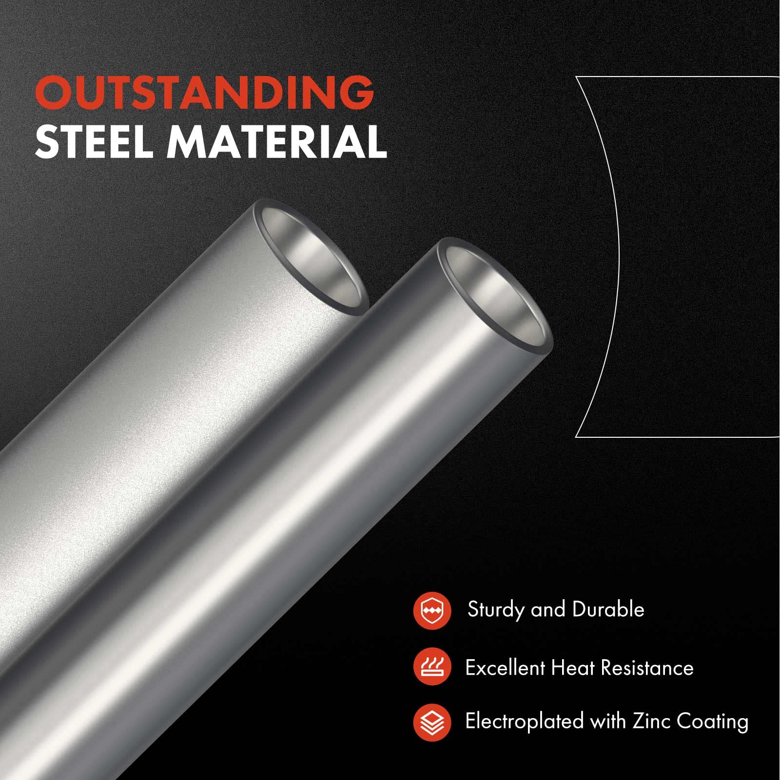 A-Premium Automatic Transmission Oil Cooler Line Hose Assembly Compatible With Dodge Grand Caravan 2008-2019 & Chrysler Town & C