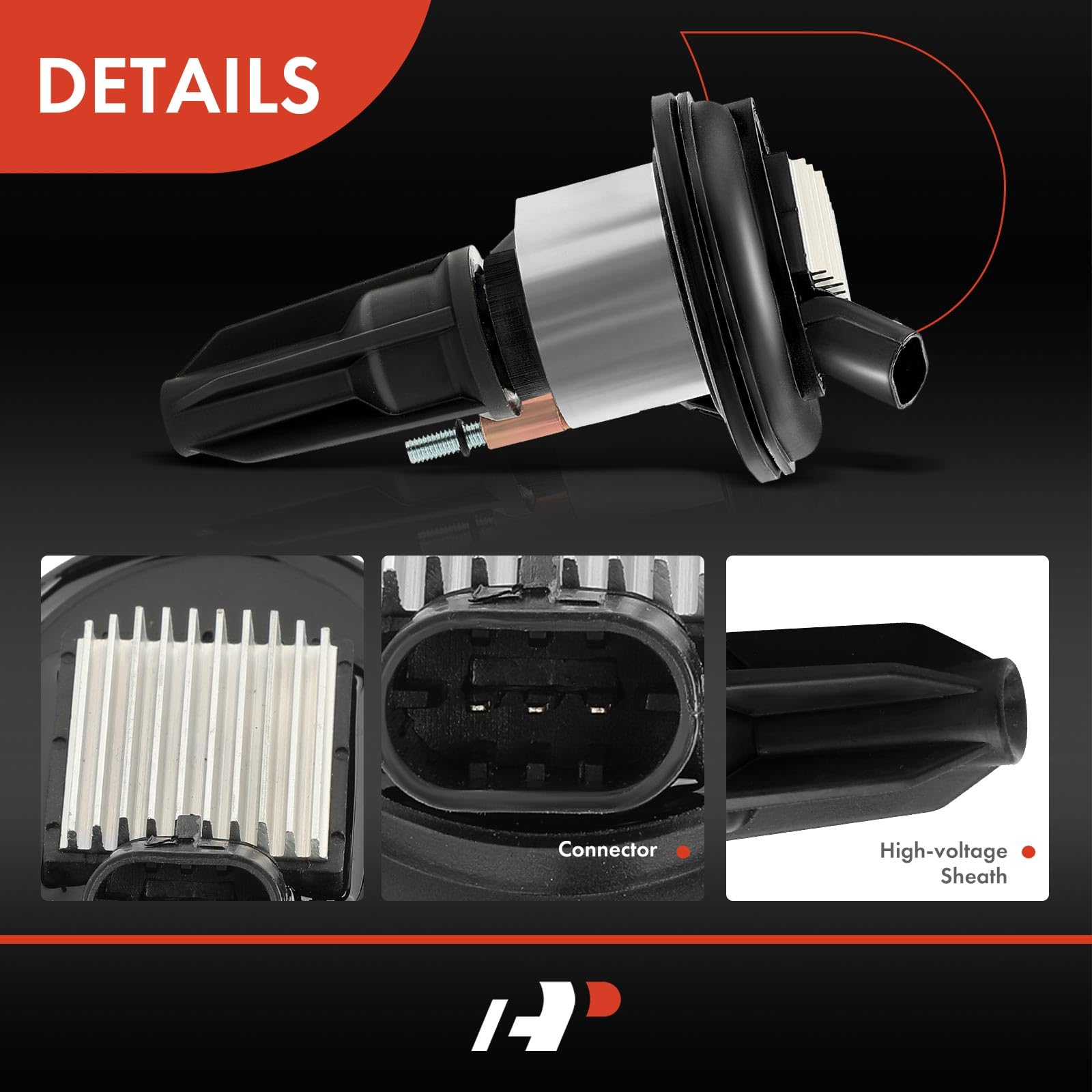 A-Premium Ignition Coils Pack Compatible With Chevrolet Chevy Trailblazer 2002-2005 4.2L, Gmc Canyon 2004-2006 2.8L 3.5L, Envoy