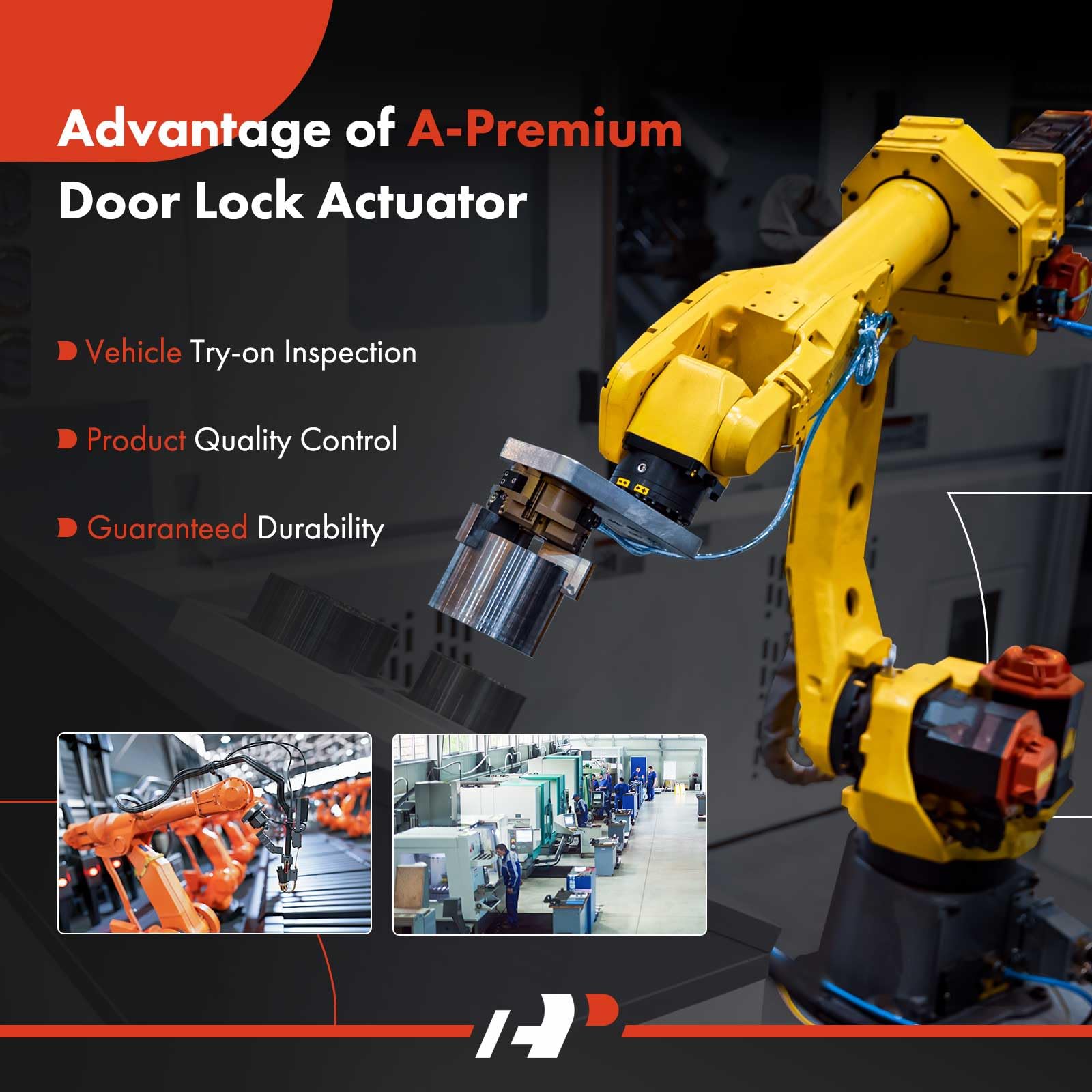 A-Premium Door Latch Lock Actuator Compatible With Cadillac Vehicles - Cts 2009 2010 2011 2012 2013 2014 Sedan Wagon - Front Rig