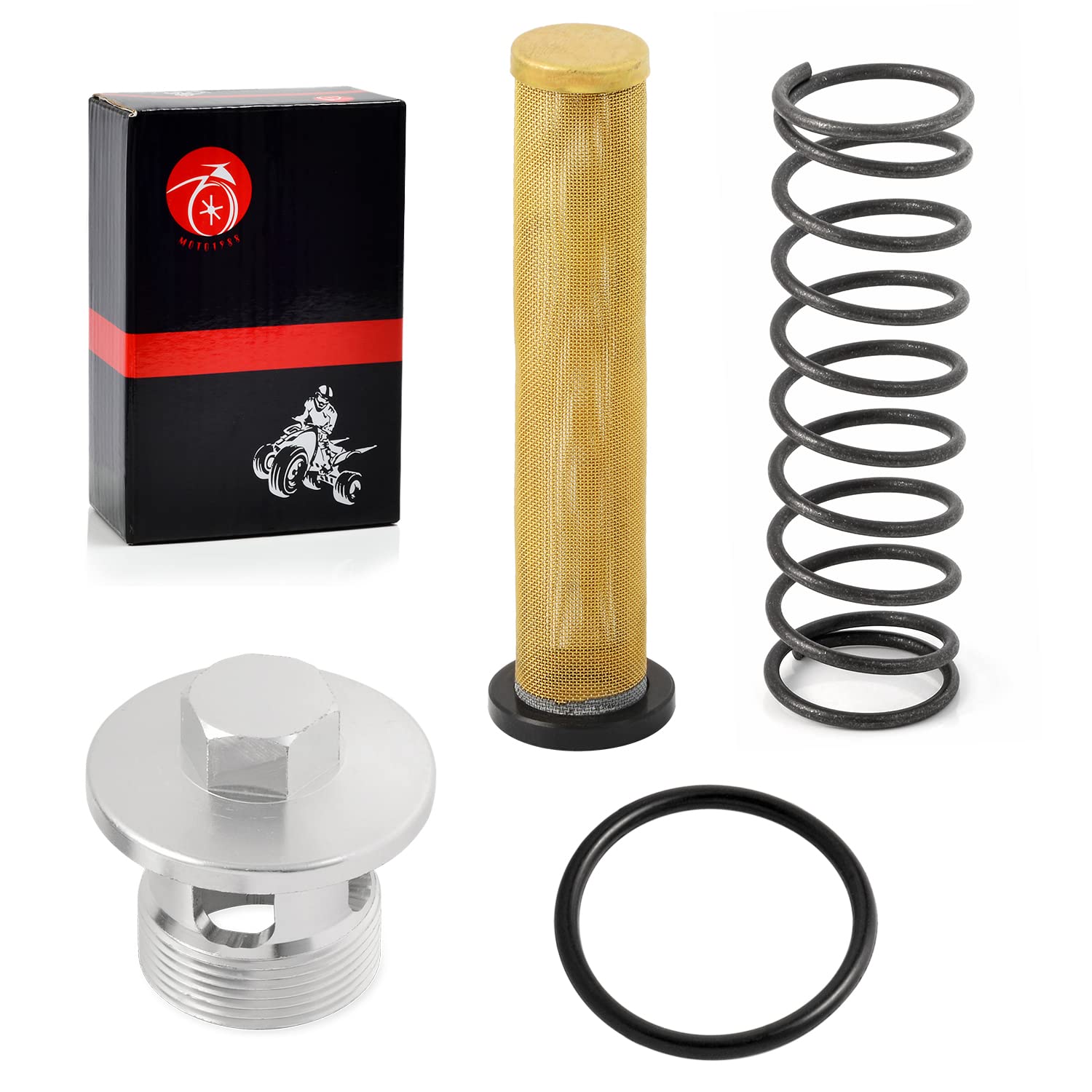 Oil Filter Screen and OIL FILTER CAP & Spring For Kawasaki Vulcan 88 1500 1600 VN1500 VN1600