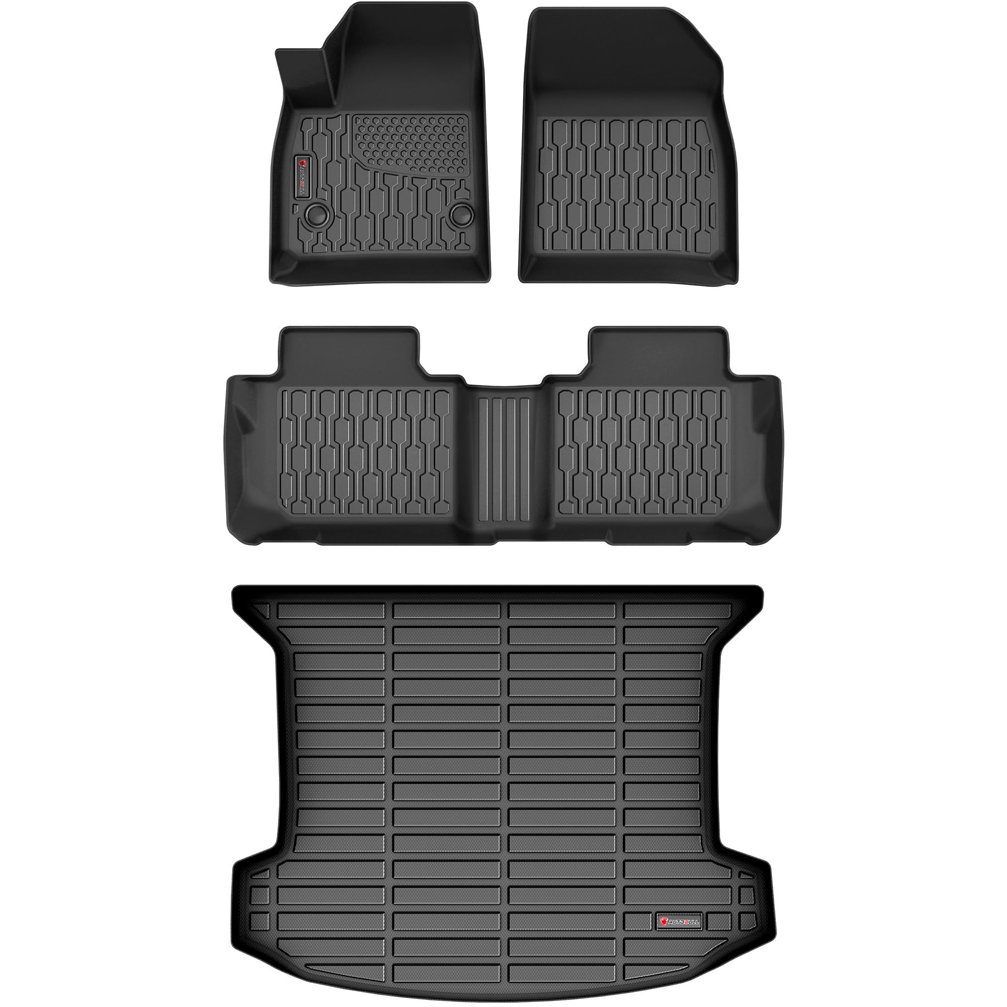 AUTOBULL Floor Mats & Cargo Liner Compatible with 2017-2025 Cadillac XT5 Cargo Mat, Full Set All Weather Protection 1st, 2nd Row