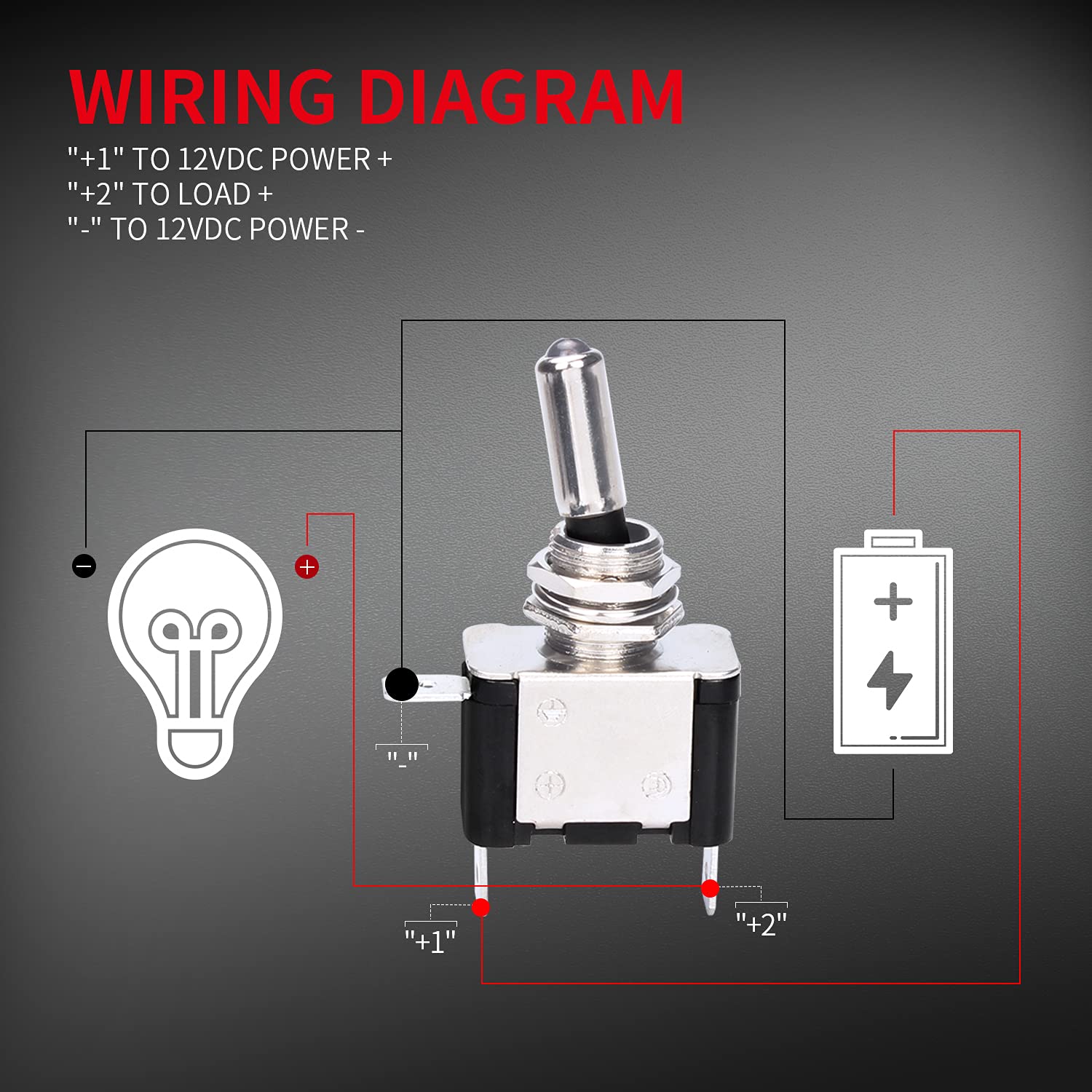 Daiertek 12V Blue Led Illuminated Toggle Switch With Safety Cover Guard 3 Pin On Off Covered Lighted Toggle Switch Rocker Heavy Duty 20 Amp For Racing Automotive Motorcycle Car Rv Truck -2Pack
