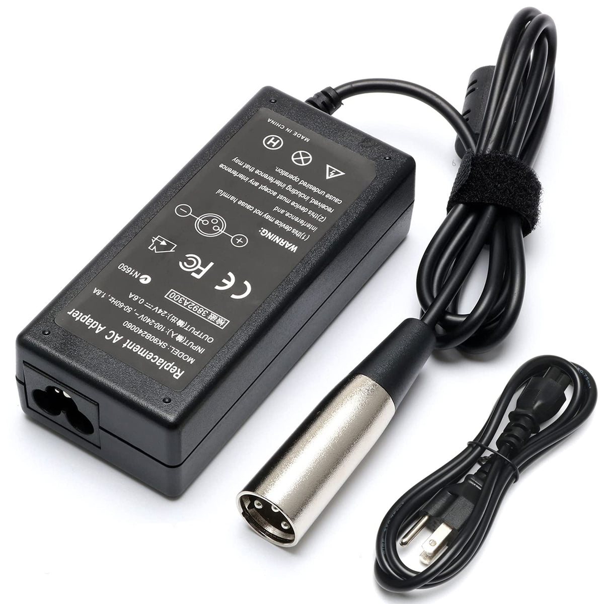 New Upgrade Scooter Dirt Bike Charger For Razor Sx500 Mx500 Mx650 Mcgrath Rsf650,Crazy-Carts Xl, Dirt Quad 500 Atv Dxt Electric Drift Trike Scooter Battery Charger With 24V 3-Pin Male Xlr Power Supply