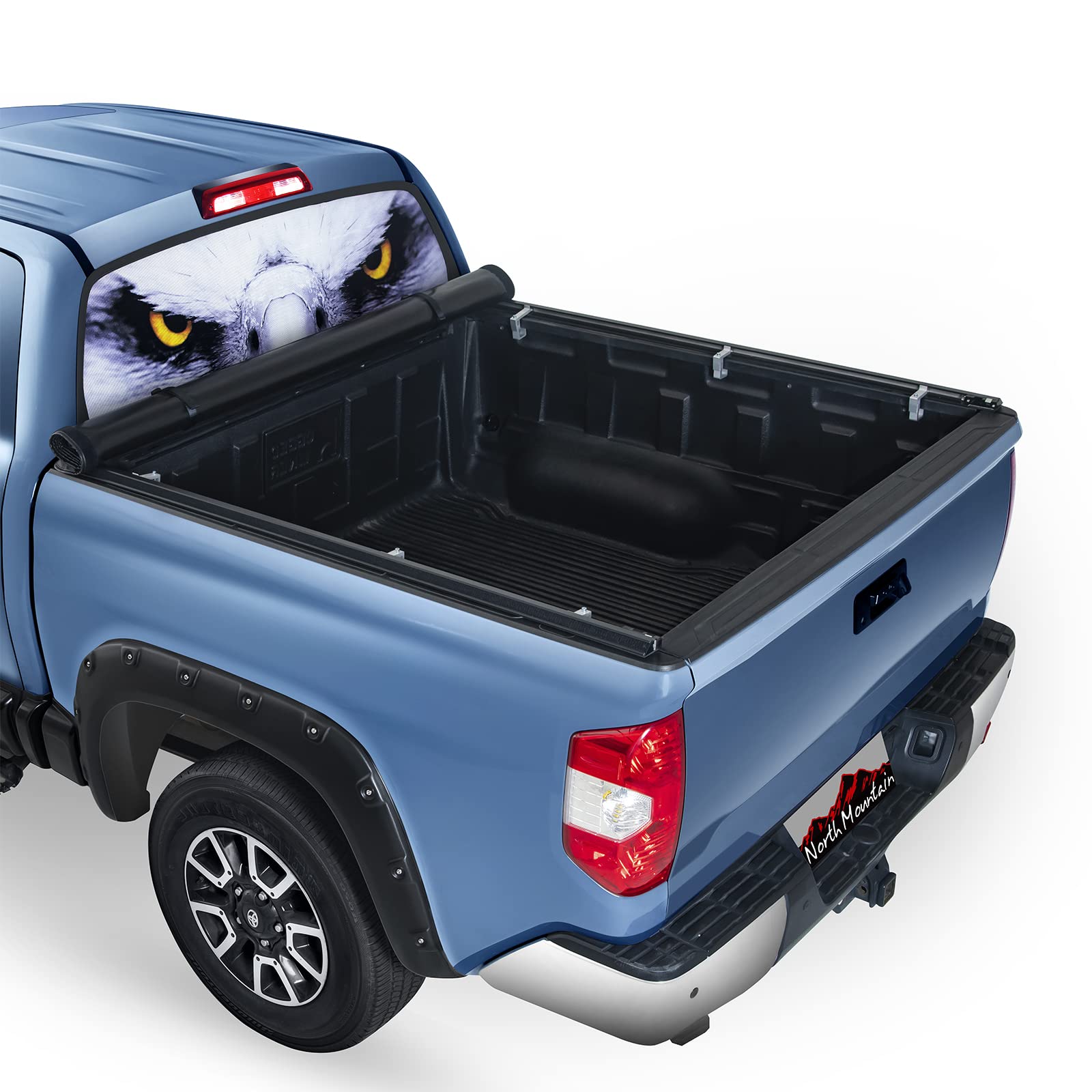 North Mountain Soft Roll Up Truck Tonneau Cover for Dodge Ram 1500 2500 3500 6.5ft Truck Bed/Fits 2009-2018 Ram 1500; 2010-2022