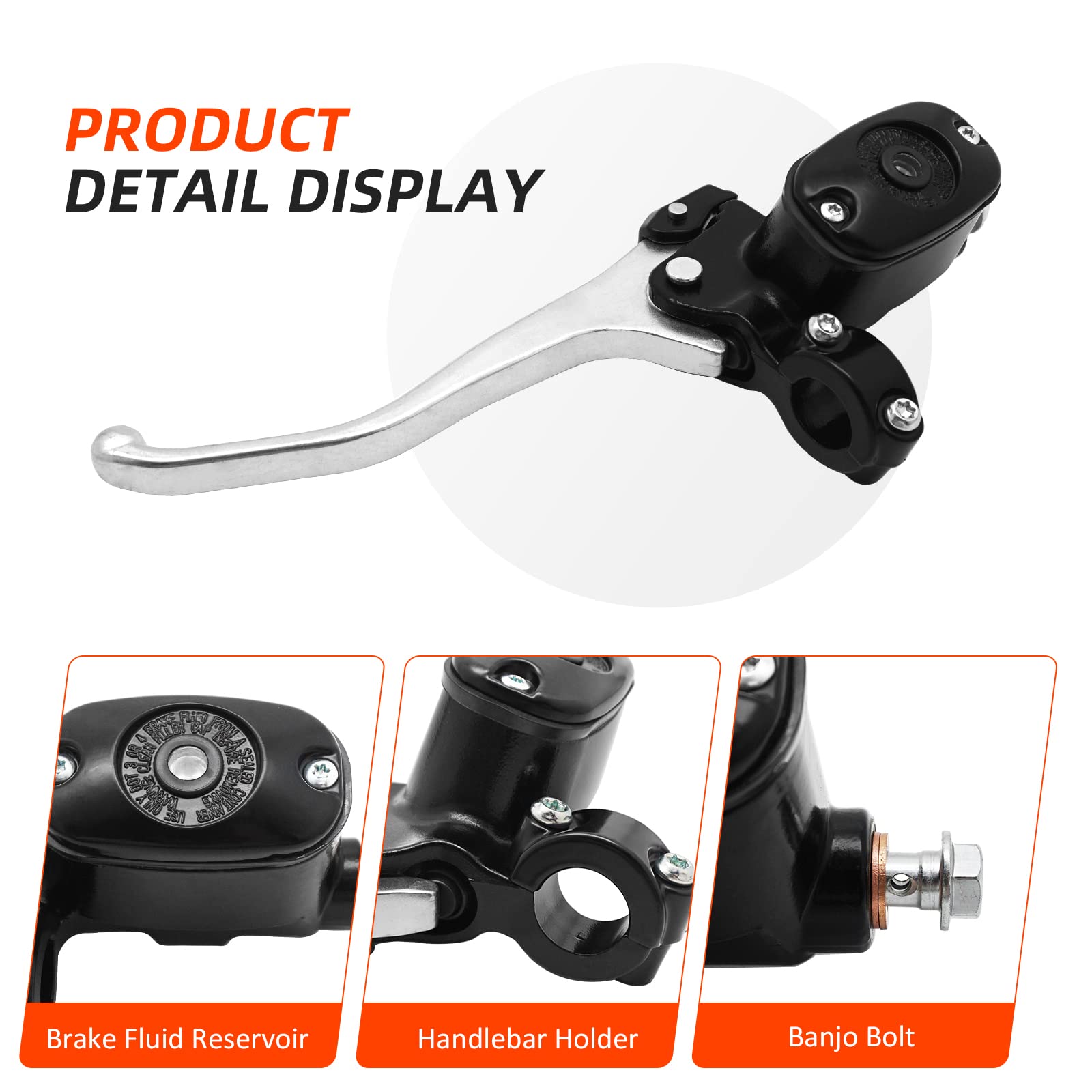 Javik Front Brake Master Cylinder For Polaris Sportsman 300 400 450 500 550 570 700 800 850 1000 Scrambler 850 1000 Hawkeye Etx,Oem# 2203051 2010276 2010440 2010442 2203060