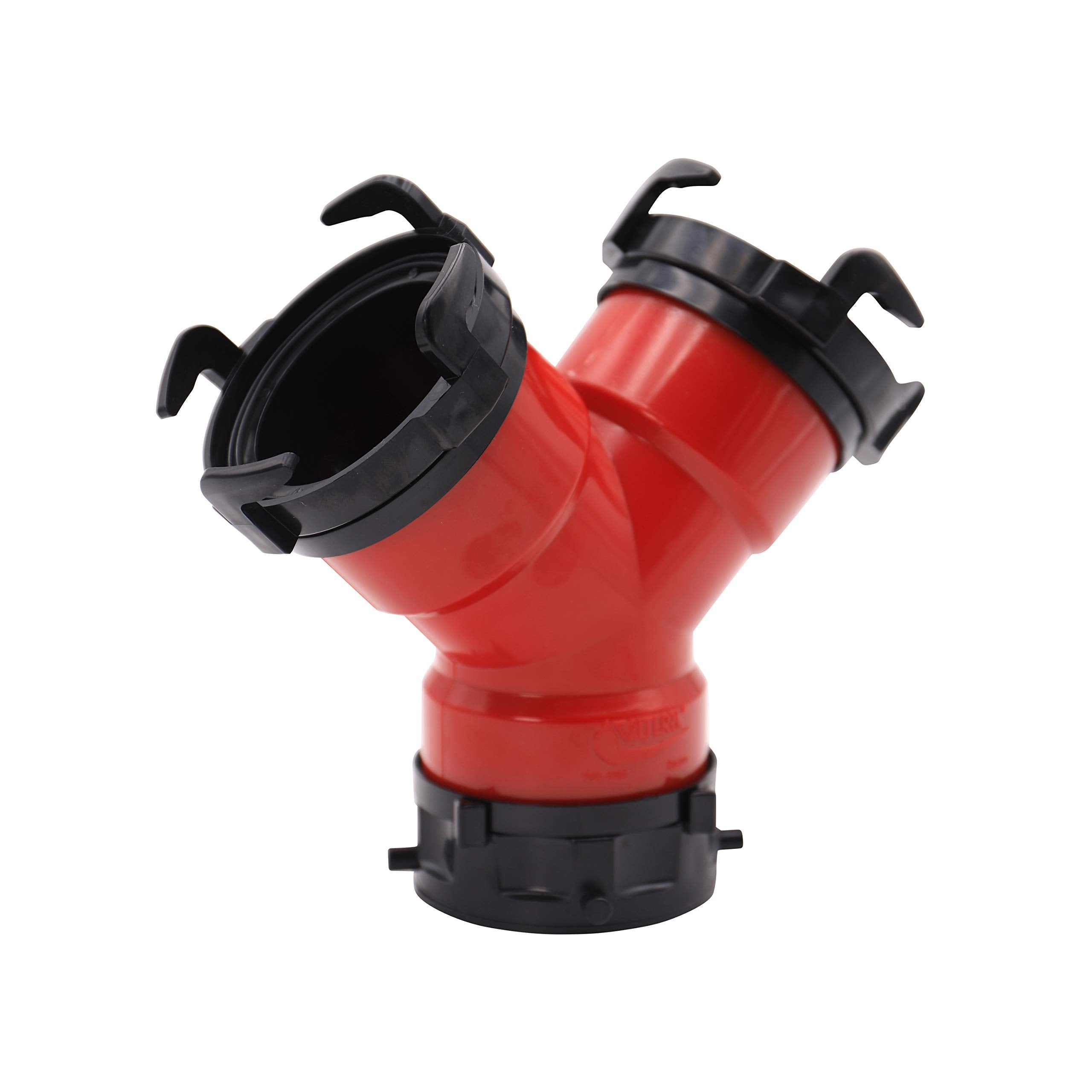 Valterra F02-2030 3 Rotating Rv Wye With Bayonet Fittings, Red