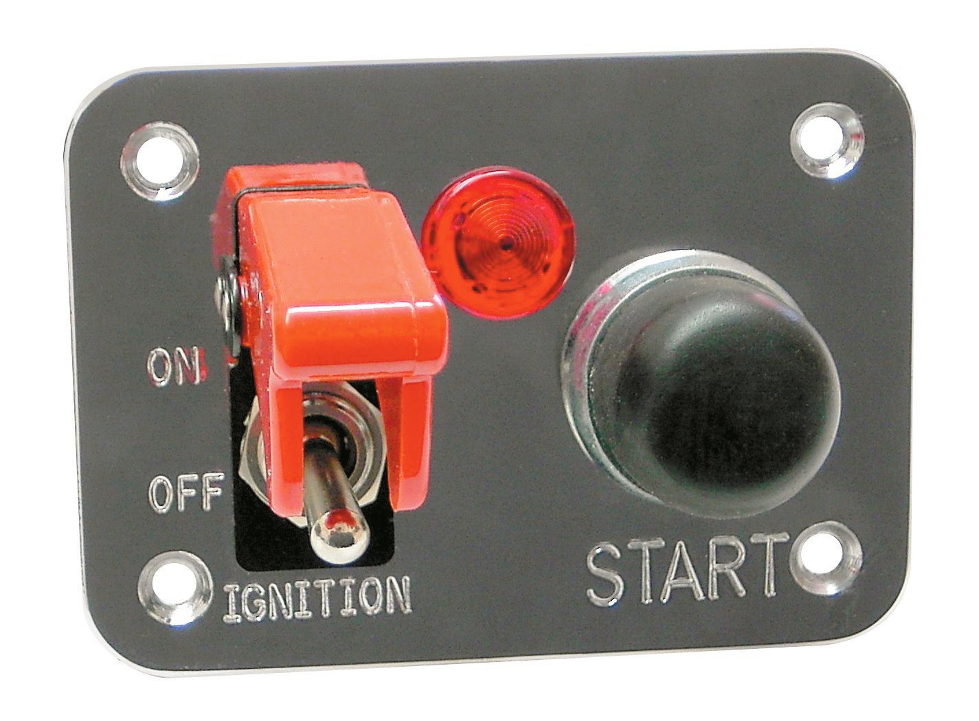 Wirthco 20280 Battery Doctor, Start/Ignition Panel, 2 Switch/1 Led,Aluminum On/Off Toggle, Starter And Light Switch
