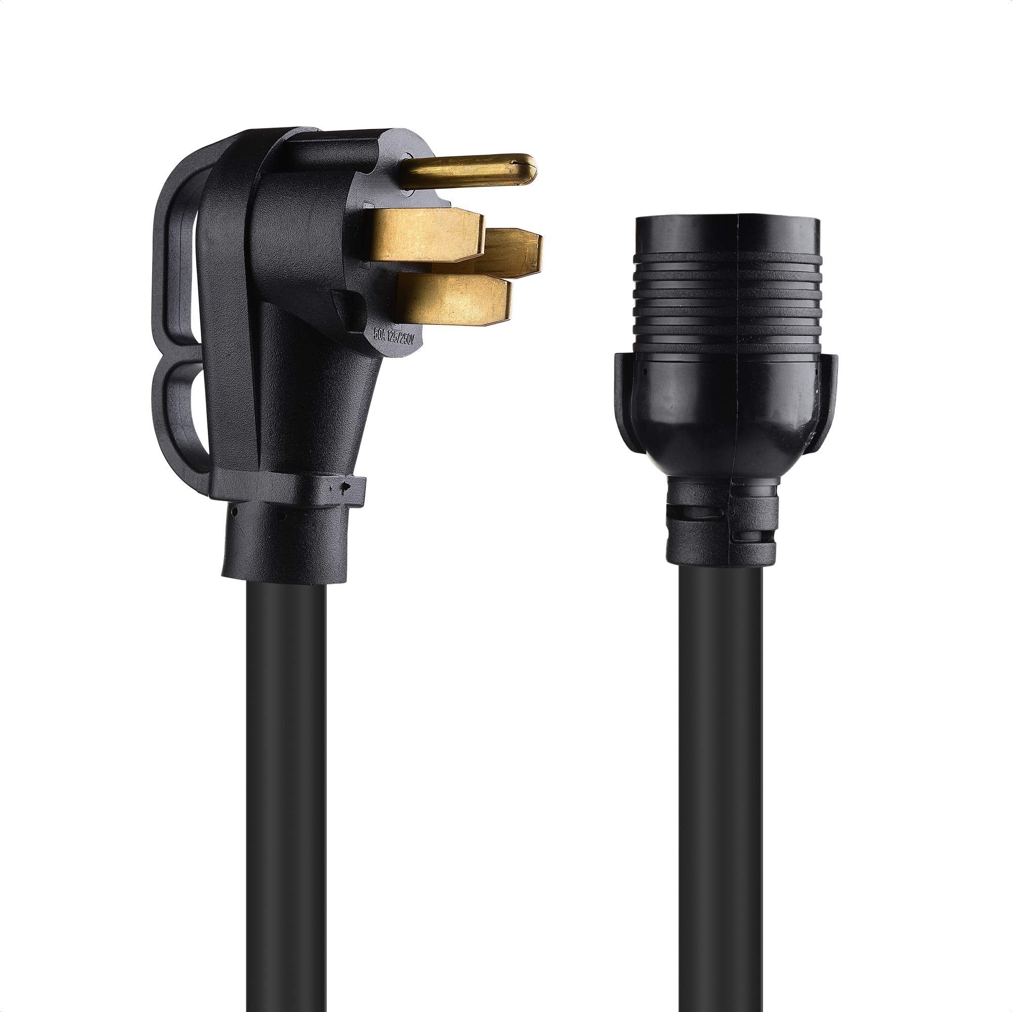 Cable Matters 4 Prong 30 Amp To 50 Amp Rv Adapter (50 Amp To 30 Amp Generator Adapter, Rv Cord) - 1.5 Feet (Nema 14-50P To L14-3