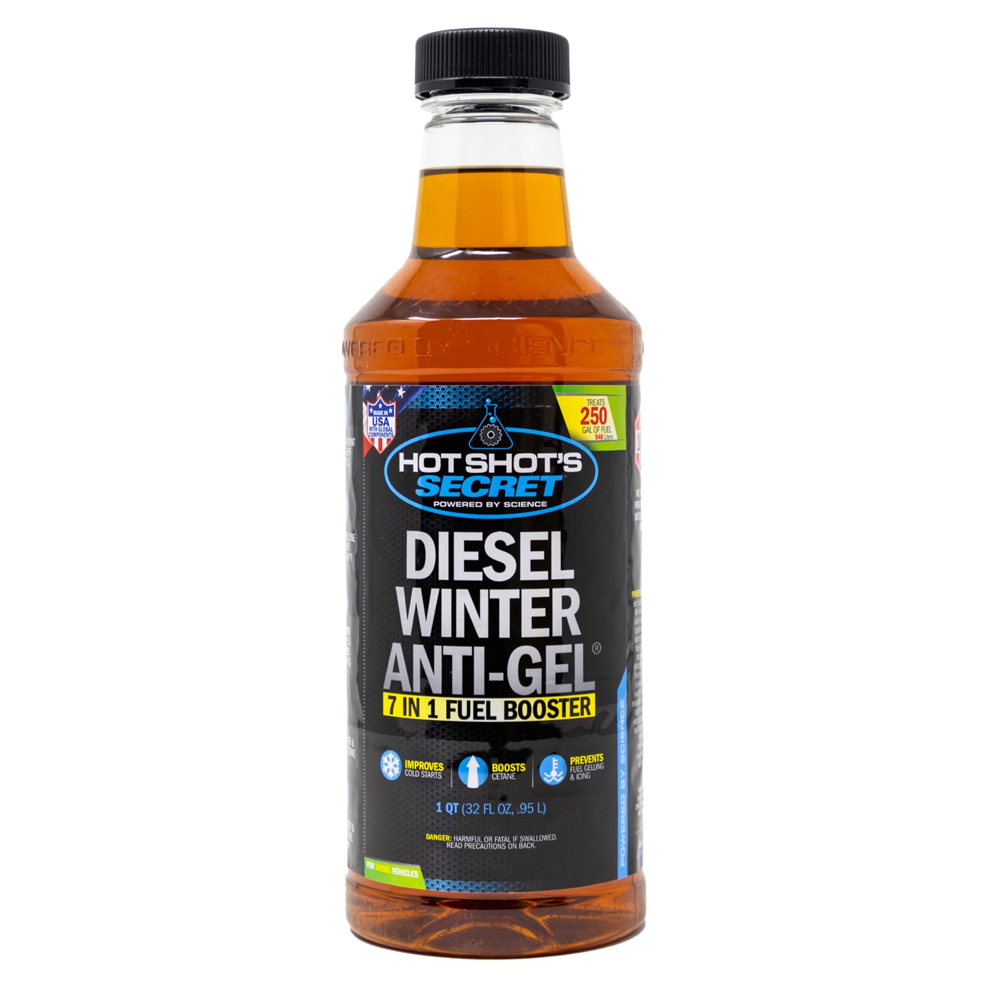 Hot Shot'S Secret Diesel Winter Anti-Gel - 7-In-1 Diesel Fuel Additive - Prevents Gelling And Fuel Line Freeze-Ups - Boosts Ceta