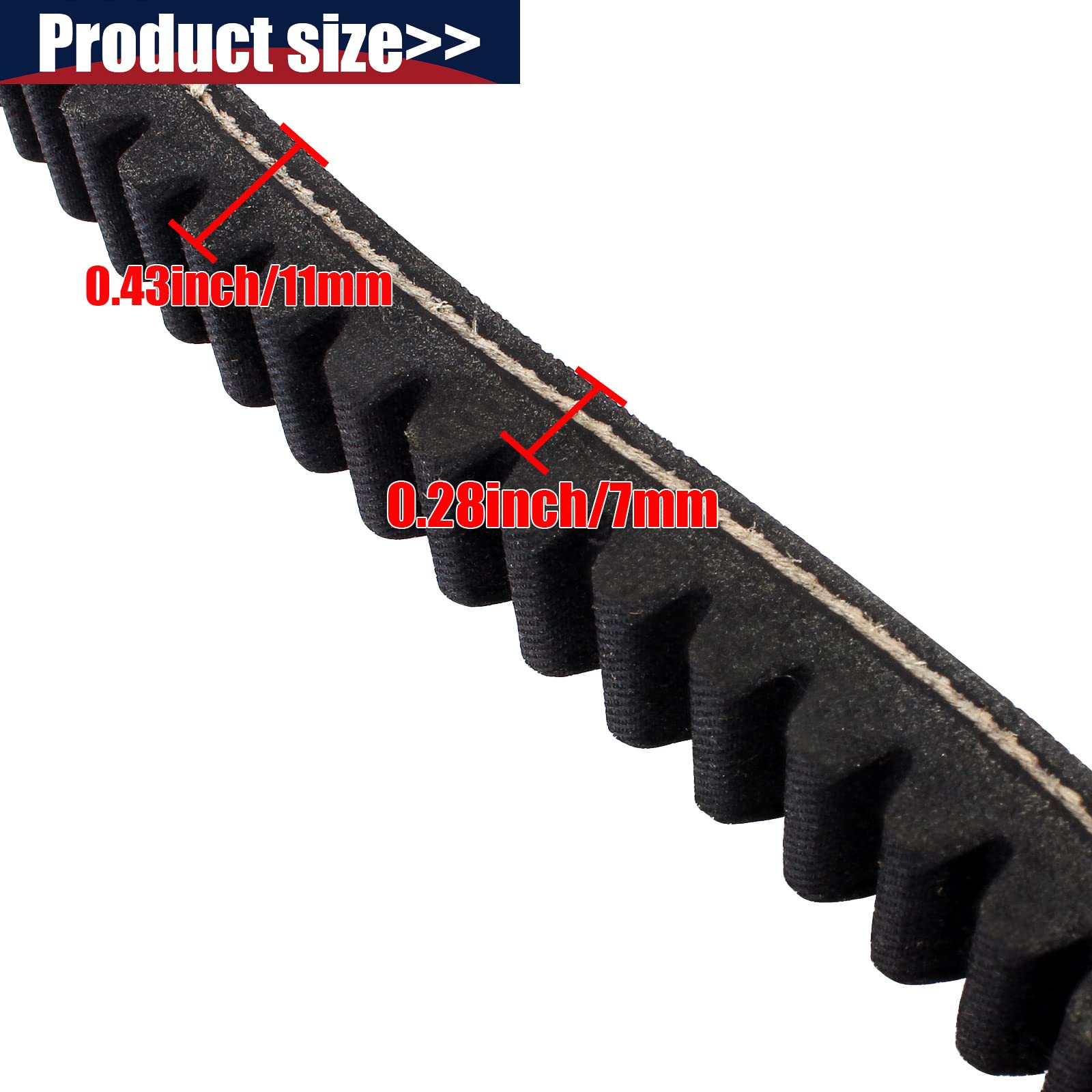 Liyyds 3 Pcs Drive Belt Compatible With Coleman Kt196 Go Kart Powersports Kt196Cc 4 Wheelers 196Cc 6.5Hp Gokart Buggy Mini Bike