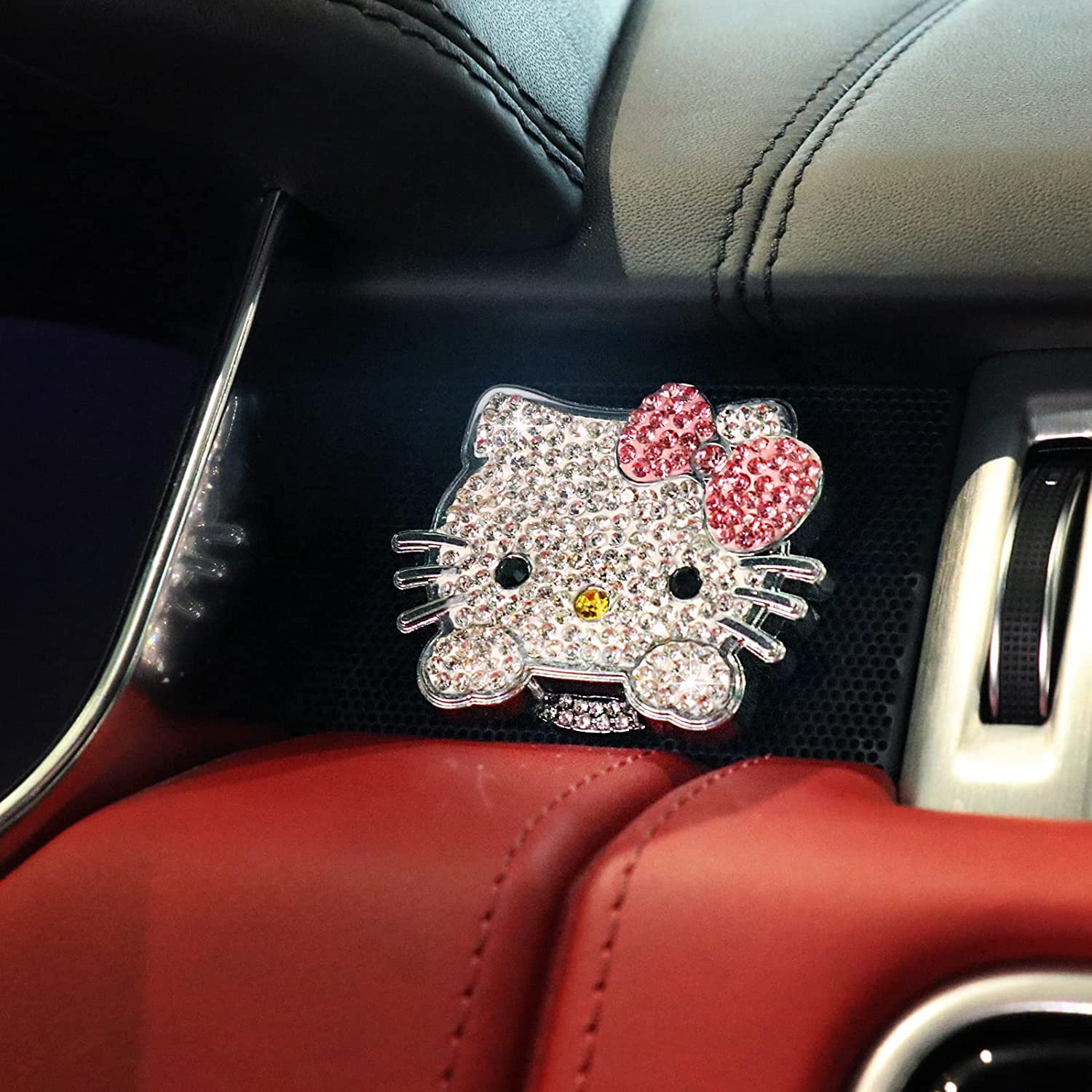 Bling Car Push to Start Button Cover Accessories, Cute Car Accessories for Women, Crystal Rhinestone Car Engine Start Stop Butto
