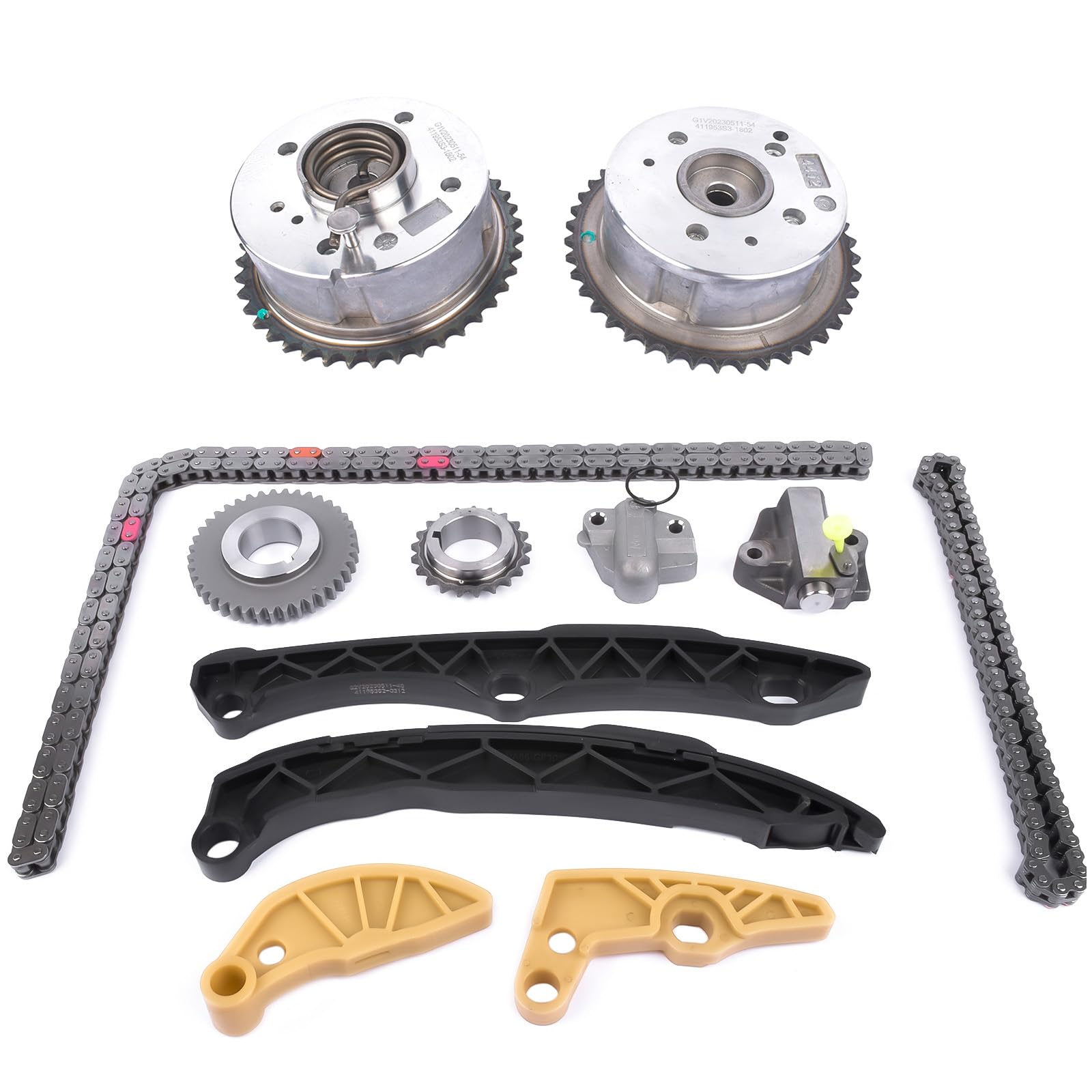 Timing Chain Kit Camshaft VVT Gear Replacement for Kia Sorento Optima Sportage Hyundai Sonata Tucson Santa Fe 2.4L 2.0L 2011-201