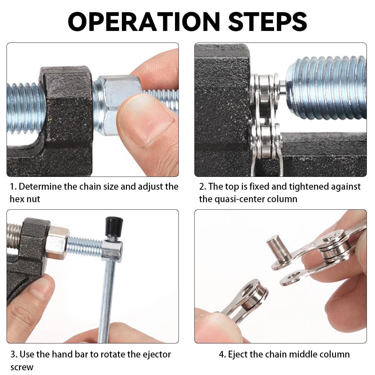 AUCELI Chain Breaker #420-530, Chain Tool for Motorcycle Dirt Pit Bike ATV Quad Go Kart Bicycle Scooter, Chain Break # 420 428 5