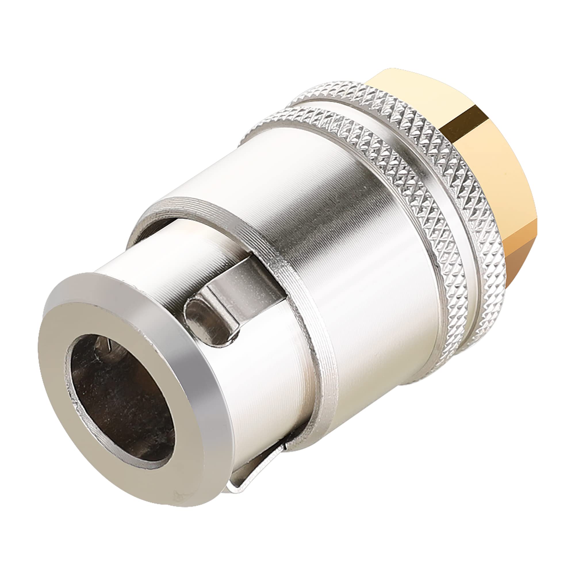 Hromee Lock On Air Chuck for Large Bore Valve, Heavy Duty Closed Flow Tire Chuck, 1/4 FNPT for Tire Inflator and 12V1 Stem Quick