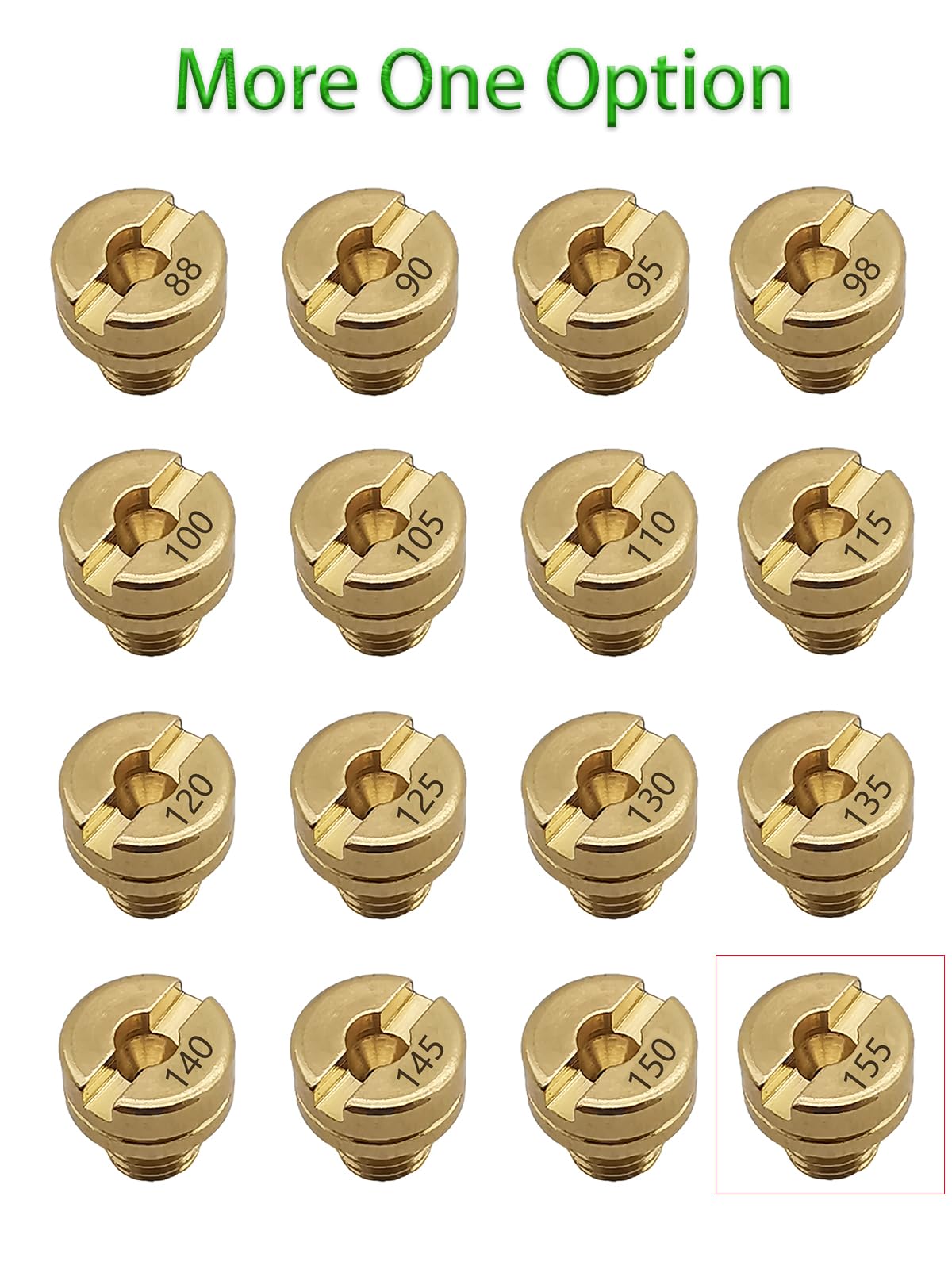 16Pcs Carburetor Jet Kit Main Jets For Mikuni Vm22 Vm24 Vm26 125Cc 150Cc 200Cc 250Cc For Mini Bike Dirt Bike Pit Bike Atv 88 90