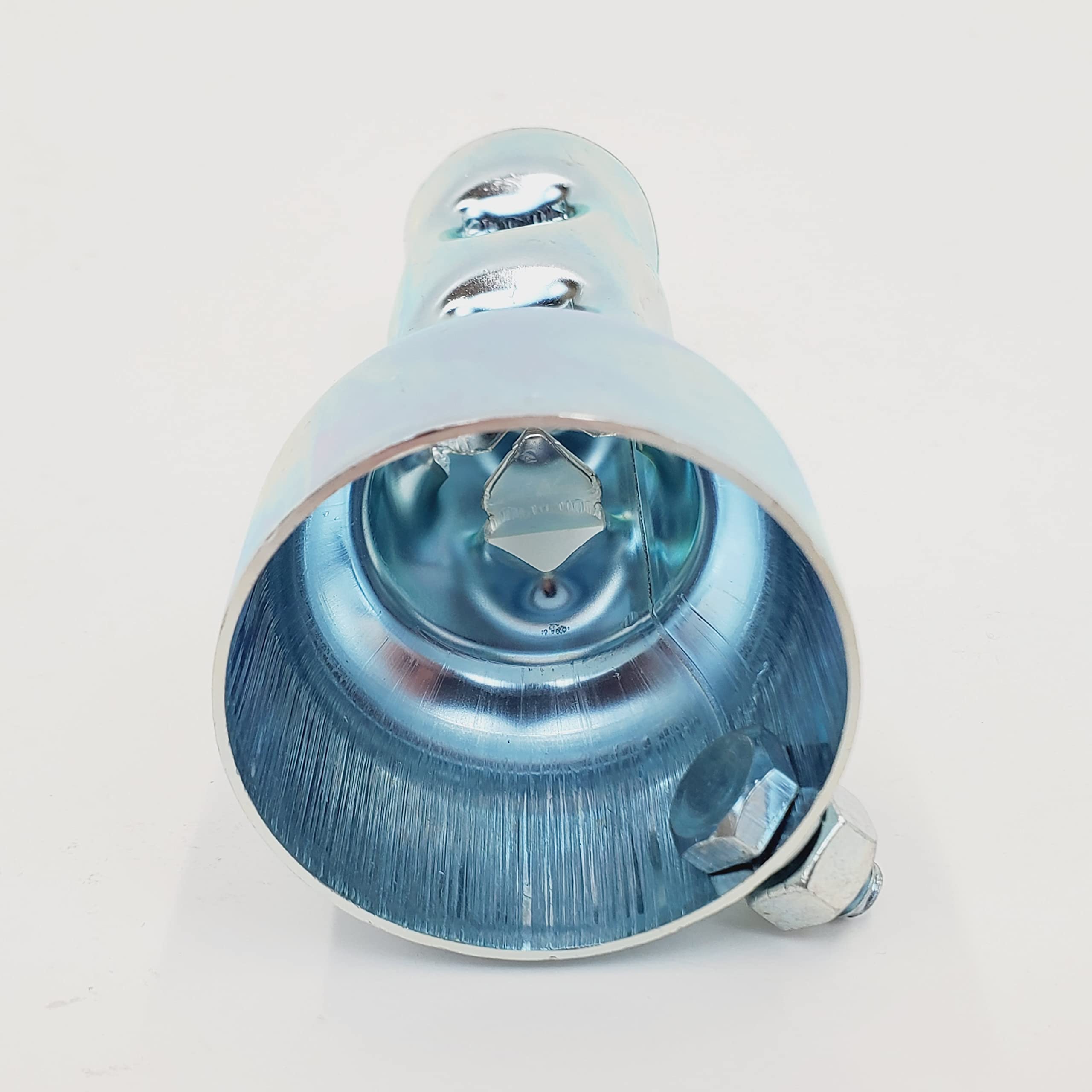 4” Short Exhaust Baffles For 2' Od Exhaust Pipes & Mufflers – Noise Reducer/Silencer - Sold As A Pair W/Mounting Nut & Bolt – Galvanized Steel – Motorcycle, Harley, Chopper, Bobber, Cafe Racer