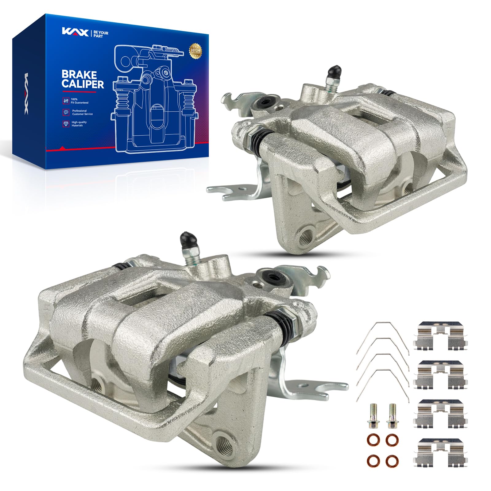 Kax Rear Brake Caliper 19B3358+19B3359 Compatible For Accord 2008-2012, Tsx 2009-2014, Replacement Brake Caliper