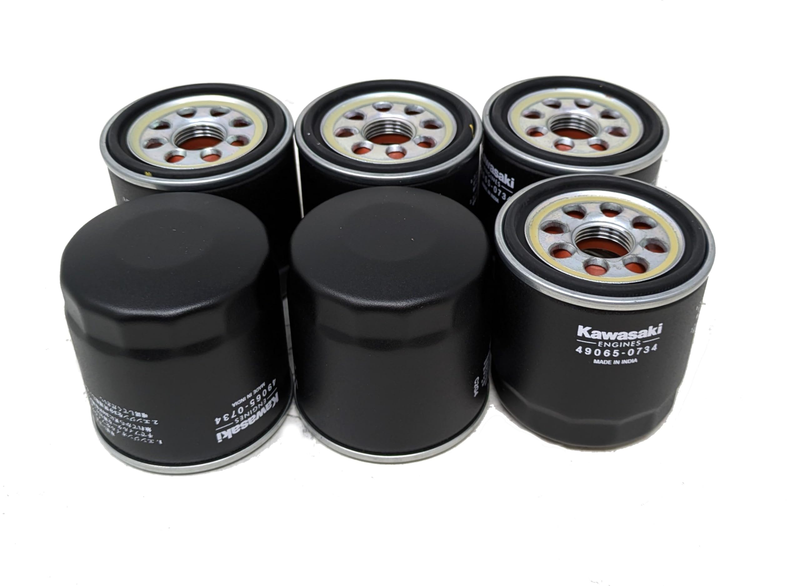 Kawasaki (6-Pack) 49065-0734 Oil Filter Fits 49065-7010, 49065-0724 OEM