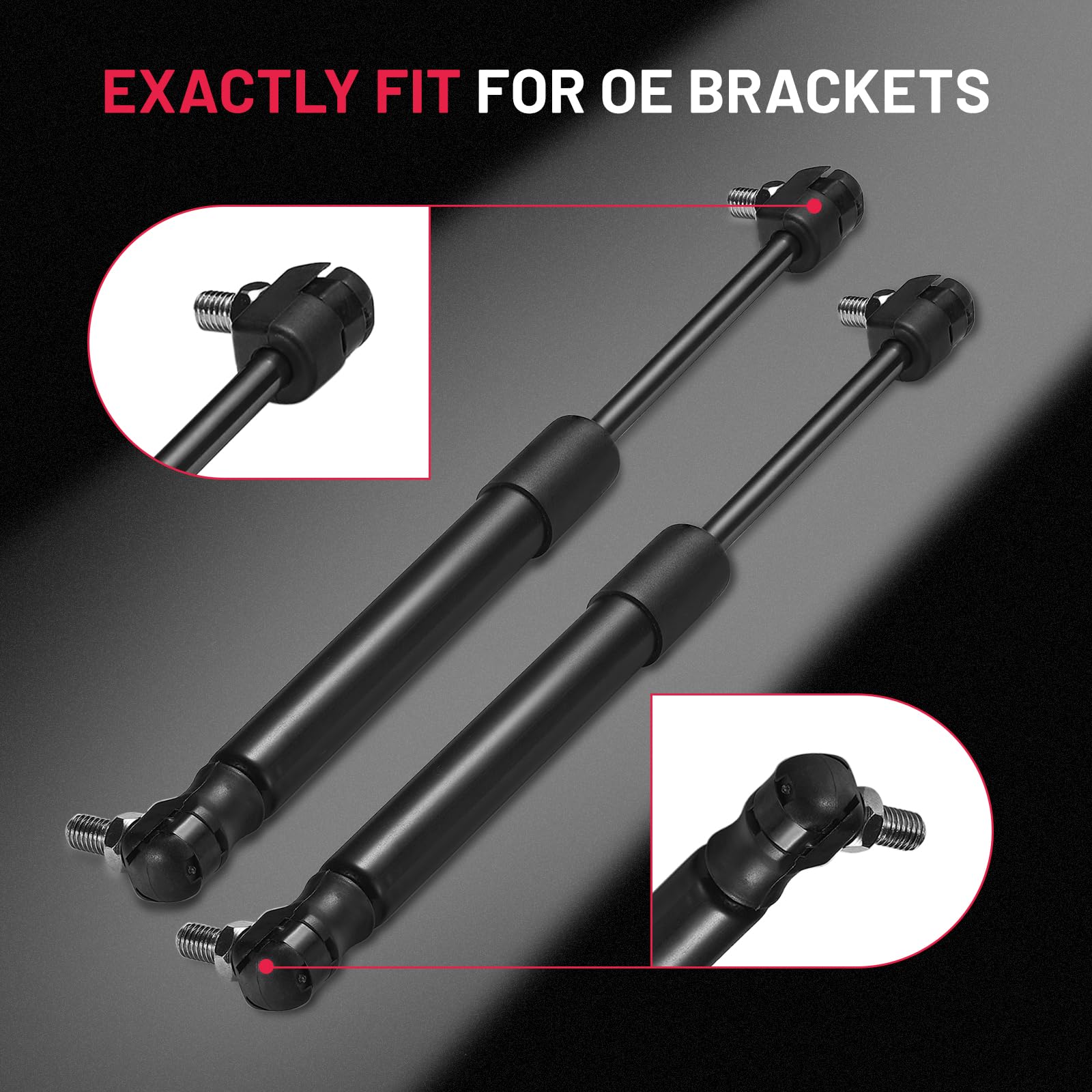 Front Hood Lift Supports Gas Springs Shocks Struts Fit Compatible With Jeep Grand Cherokee 1994-2004 Bdfhyk, Rust Resistant 4048