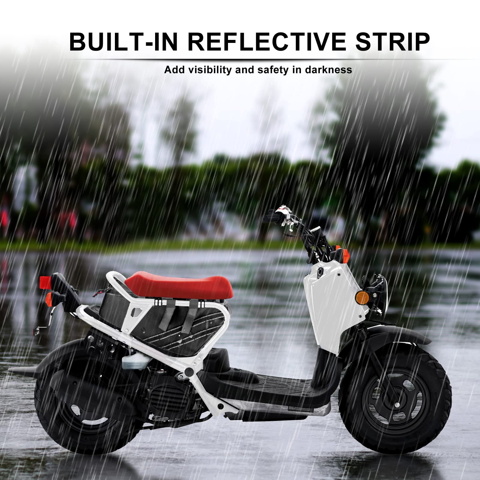 Hutexico Under Seat Bag for Ruckus Accessories, Moped Seat Bag Storage for 2010-2024 Ruckus Cargo Bag, Scooter Motorcycle for Wa