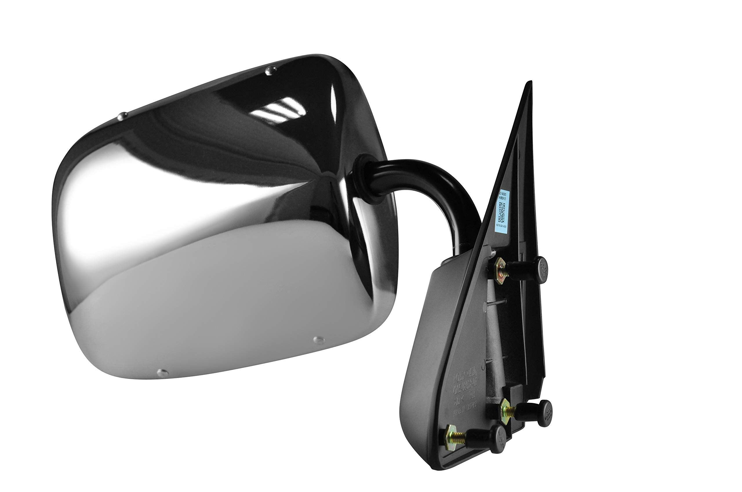 Dependable Direct Passenger Side Chrome Mirror for 88-00 C/K 1500 Chevy GMC Truck Suburban Manual Folding - Parts Link Number GM