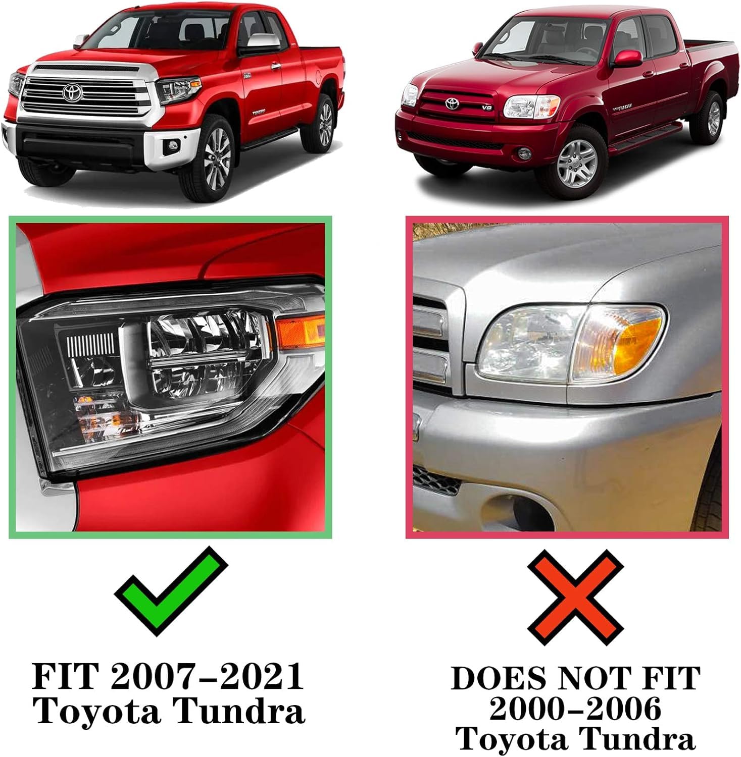 Comnova 6 Inches Running Boards Compatible With 2007-2021 Toyota Tundra Crew Max, Running Boards & Steps For Tundra (Did Not Fit 2022-2024 Tundra)