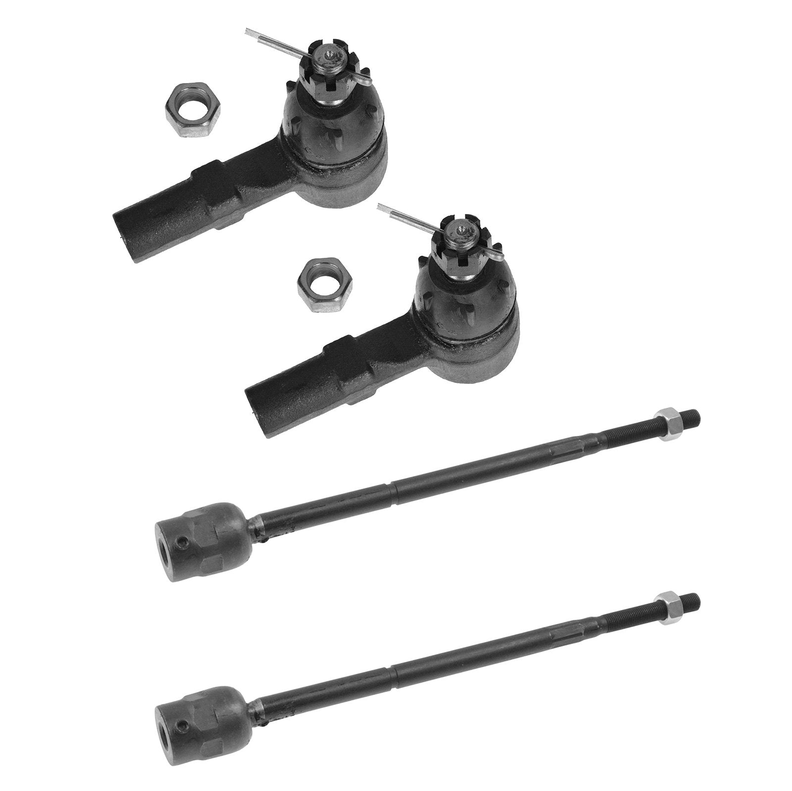 Trq Front Tie Rod Set Compatible With 1991-2002 Ford Escort 1991-1999 Mercury Tracer