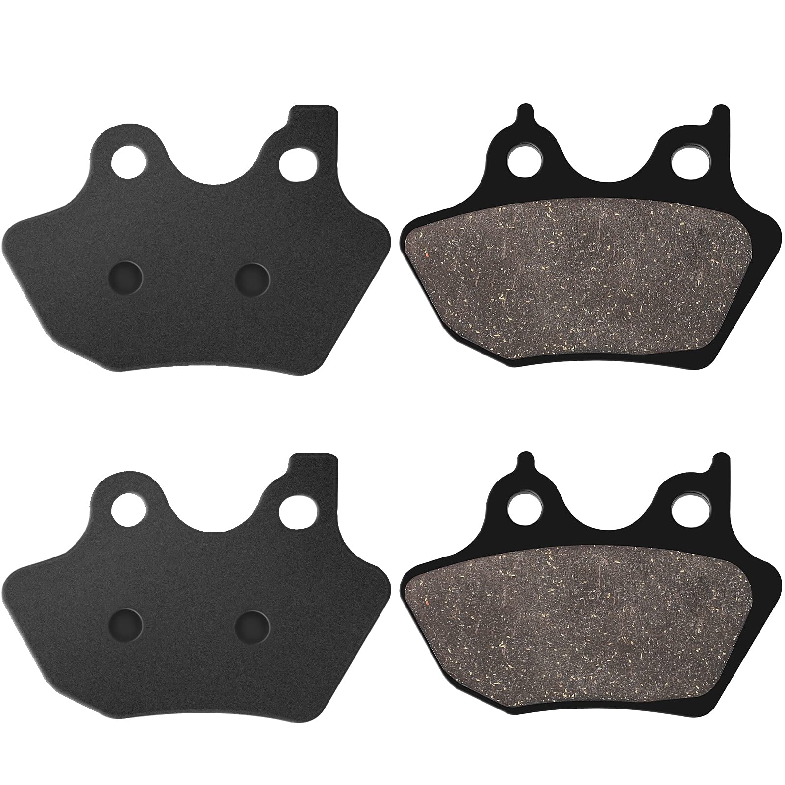 LOCOPOW Brake Pads Front and Rear for Harley Davidson Softail, Heritage Classic, Fat Boy, Dyna Electra Glide,Sportster XLH883R/2