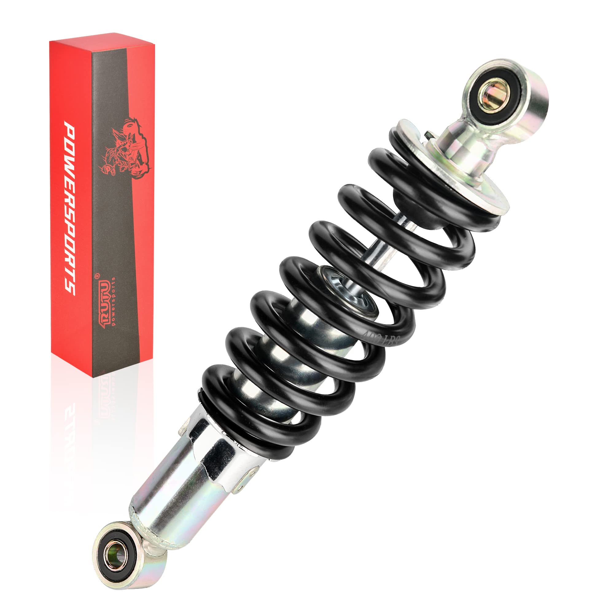Rutu 10.25' 260Mm Rear Shock, Mono Shock, Universal Pit Bike Shock Replacement For Sdg Ssr Pitster Lifan 110Cc 125Cc 140Cc 200Cc 250Cc Pit Dirt Bike 400Lbs - Black
