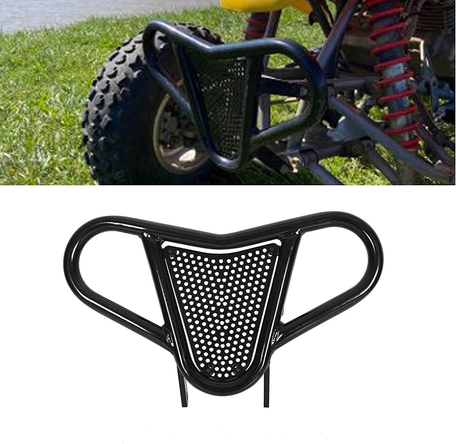 Ecotric Front Bumper Compatible With 1999-2014 Honda Trx 450R 450Er 400X Sportrax 400 Trx400Ex