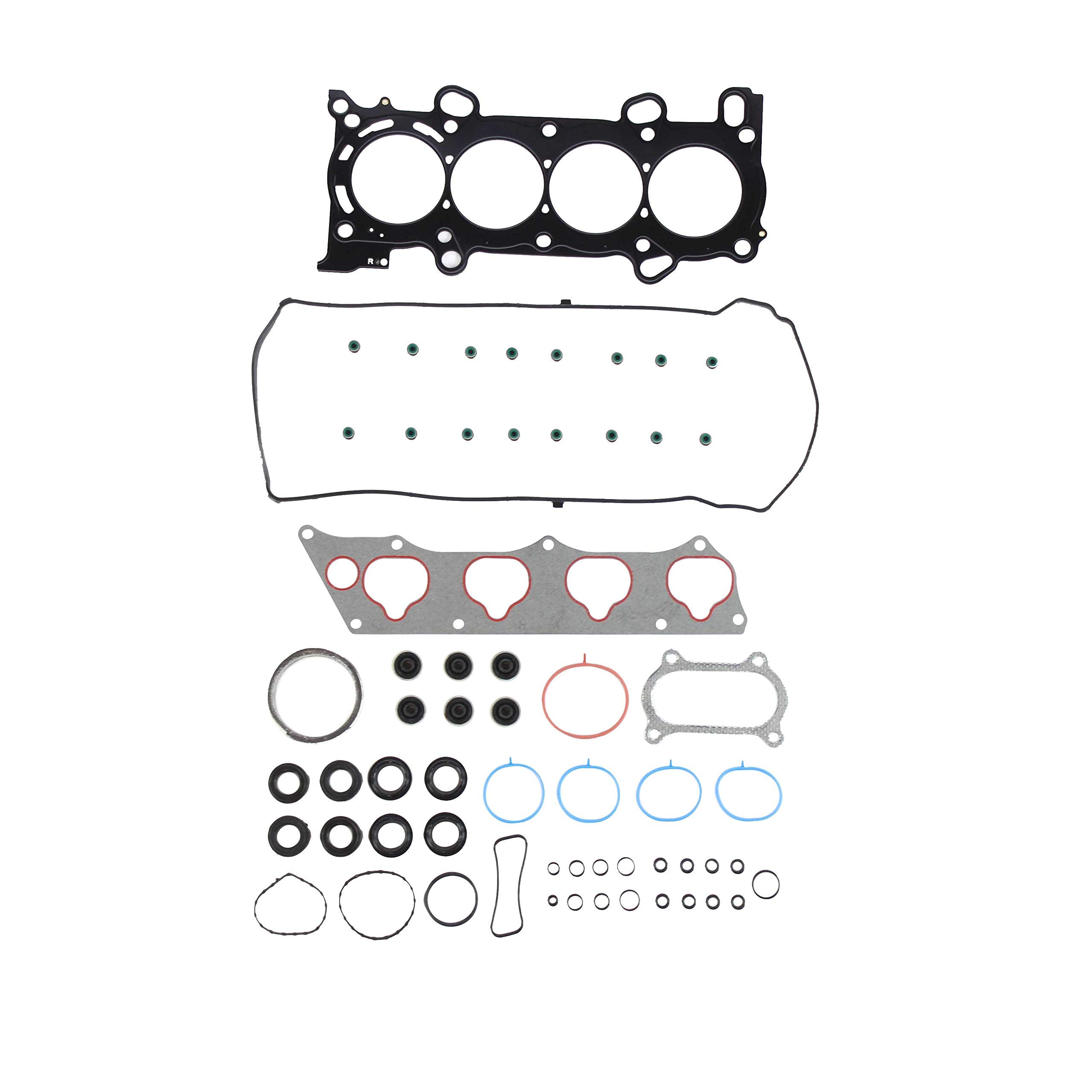 DNJ HGS242 MLS Cylinder Head Set for 2008-2015 / Acura, Honda/Accord, Civic, CR-V, Crosstour, ILX, TSX / 2.4L / DOHC / L4 / 16V / 2354cc / K24Y2, K24Z2, K24Z3, K24Z6, K24Z7