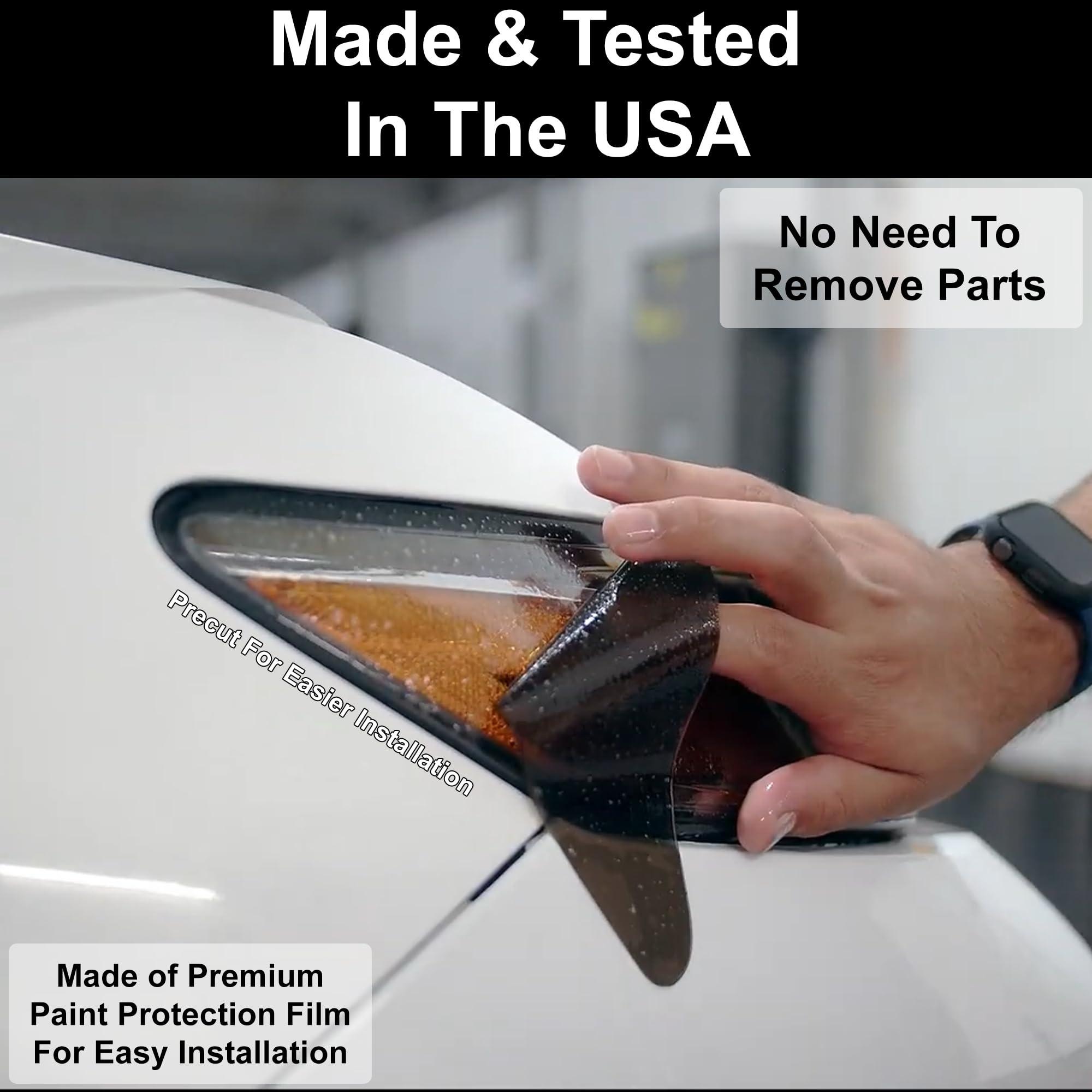 BOGAR TECH DESIGNS Rear Taillight Tail Light Tint Kit PPF Compatible with Chevrolet Tahoe Suburban 2021-2024, Dark Smoke