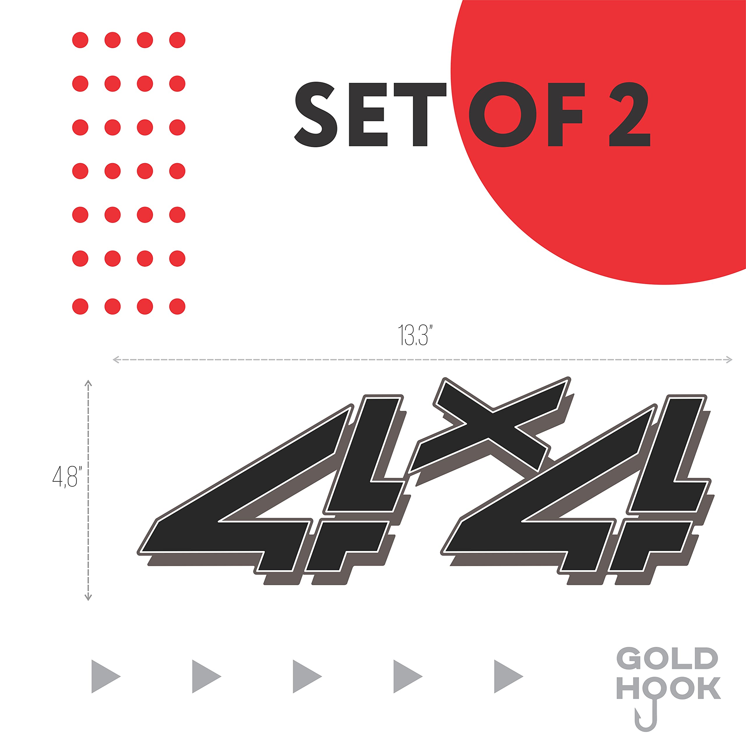 4X4 Decals For Trucks Chevy Silverado 1998-2007 Bed Side 1500 2500 Hd (Black)