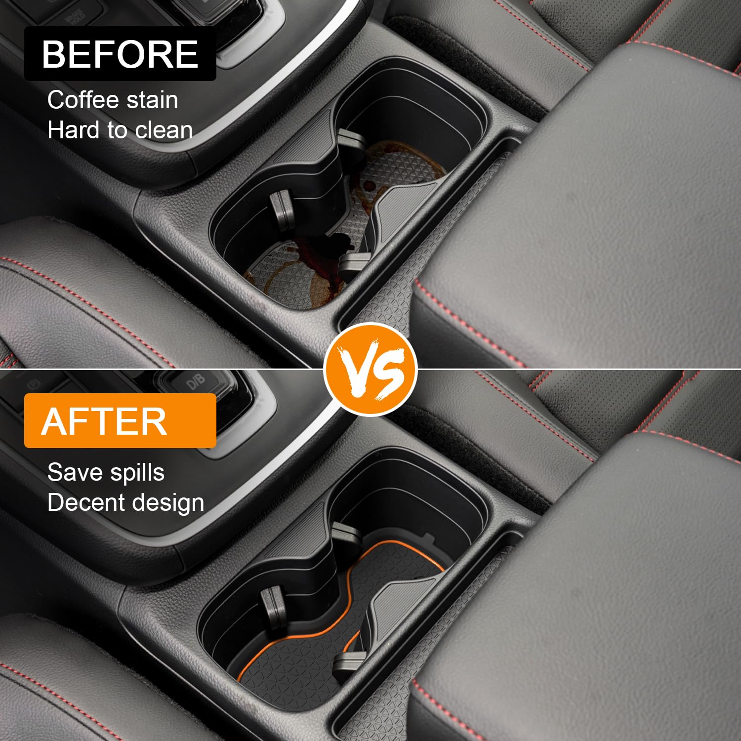 Kentuto For Honda Crv Accessories 2023 2024 2025 3D Cup Holder Center Console Liner Inserts Silicone Anti-Dust Mat Pad Interior