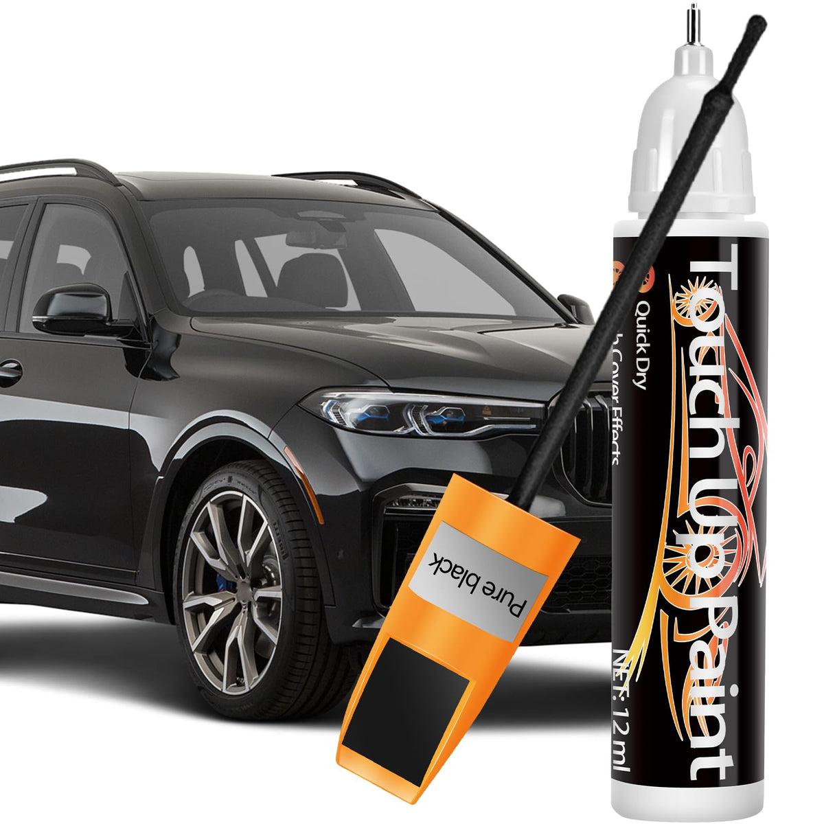 Touch Up Paint for Cars, Quick And Easy Car Scratch Remover for Deep Scratches,Two-In-One Automotive Scratch Repair for Vehicles