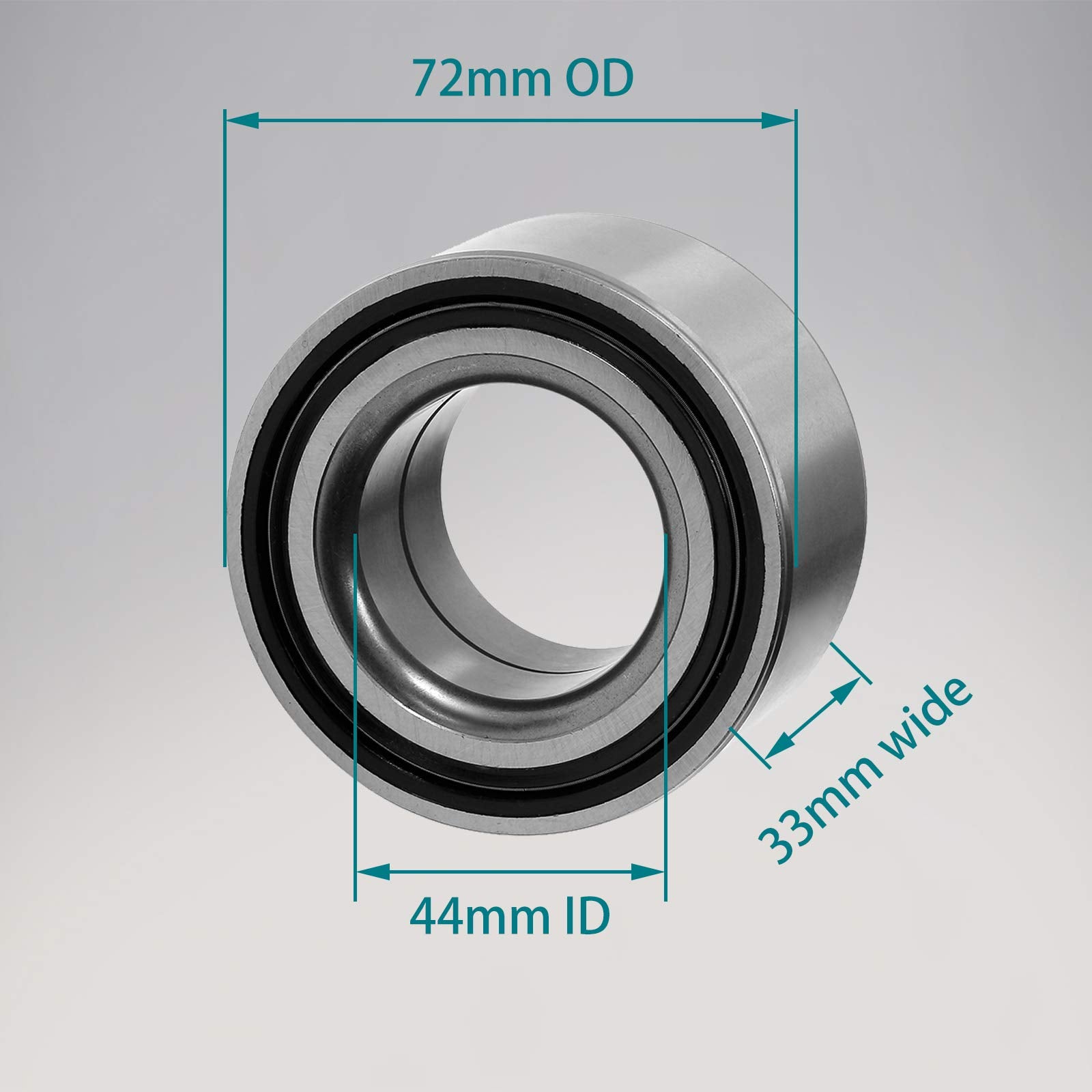 Wheel Hub Service Kit With 44Mm Id Studs Bearings Front Left Right Compatible With Polaris Rzr 570, Polaris Rzr 800 Efi, Polaris Rzr S 800 & More Replaces# 5137219, 3514699, 7518654