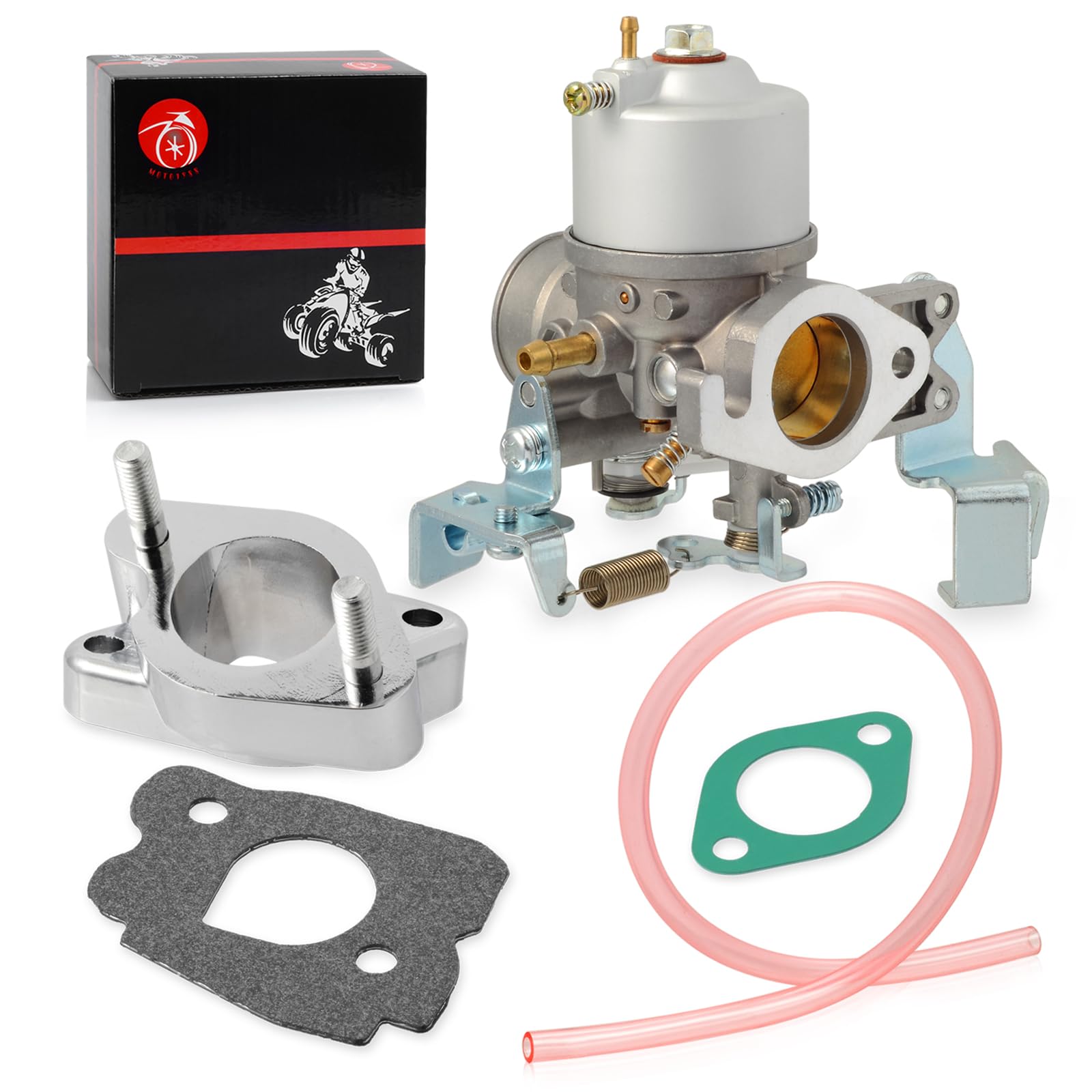 MOTO1988 Carburetor & Aluminum Intake Manifold Boot W/Gasket for YAMAHA Golf Cart G2 G8 G9 G11 (85-95)