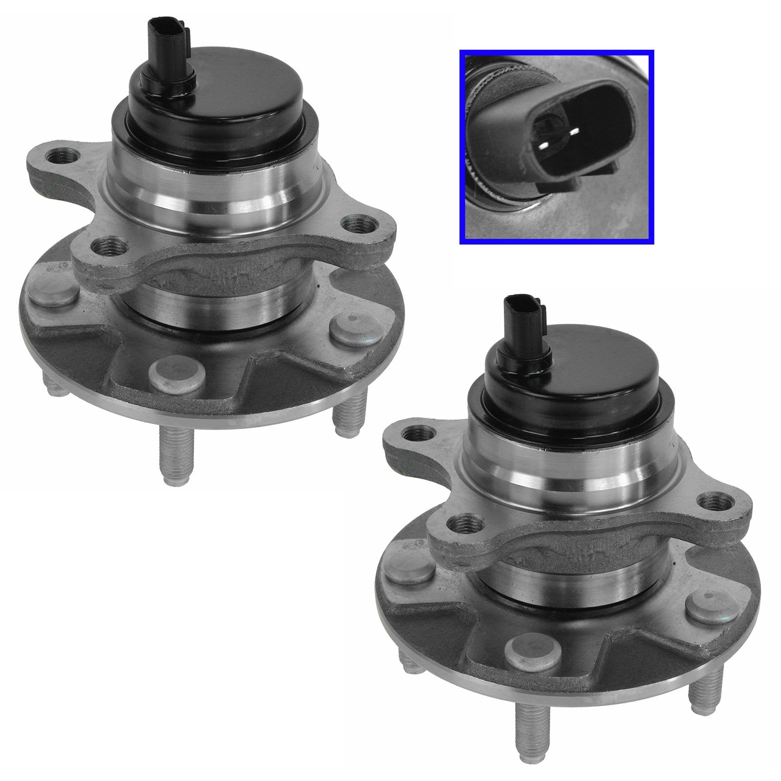 Trq Front Wheel Hub Bearings Assembly Set Compatible With 2006 Lexus Gs300 2007-2011 Gs350 2006-2007 Gs430 Gs450H 2008-2011 Gs46
