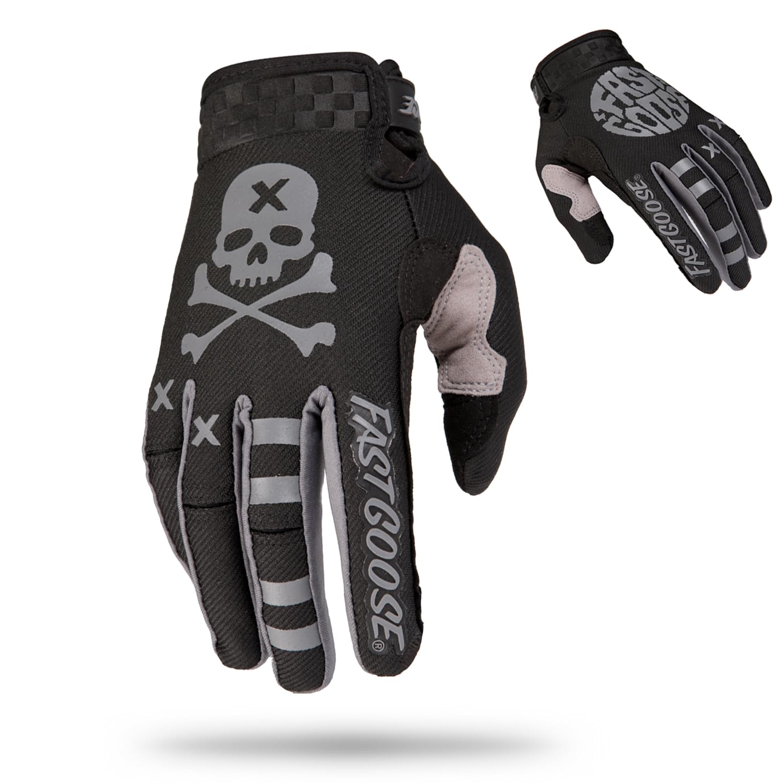 Fastgoose Dirt Bike Motocross Gloves - Motorbike Riding Bike Gloves For Off Road Racing Sports Cycling (Black, Medium)