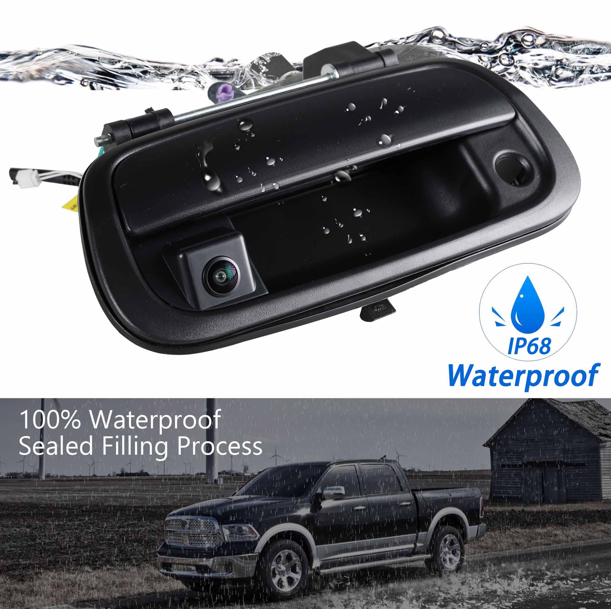 Anina Tailgate Handle Backup Camera For 2000-2006 Toyota Tundra Rear View Reverse Parking Assist Camera With Optional Guideline