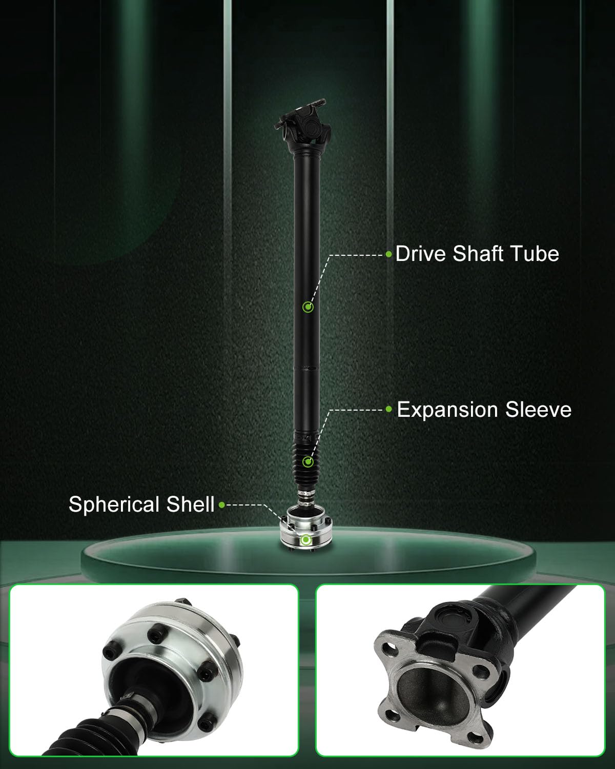 Scitoo 32.5'' Front Drive Shaft Assembly Propeller Shaft Compatible For Jeep Grand Cherokee 2005-2006 938-126 65-3018 938126 653