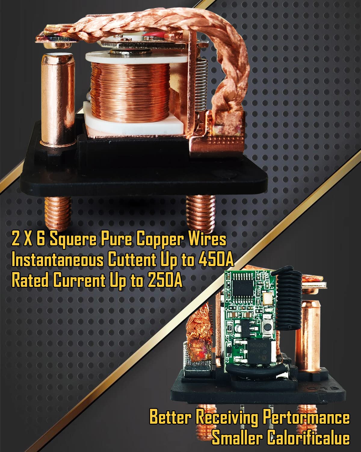 Remote Battery Disconnect Switch 12V, 250A, Prevent Battery Drain, Disconnect Negative Car Kill Switch Anti-Theft, Remote Batter