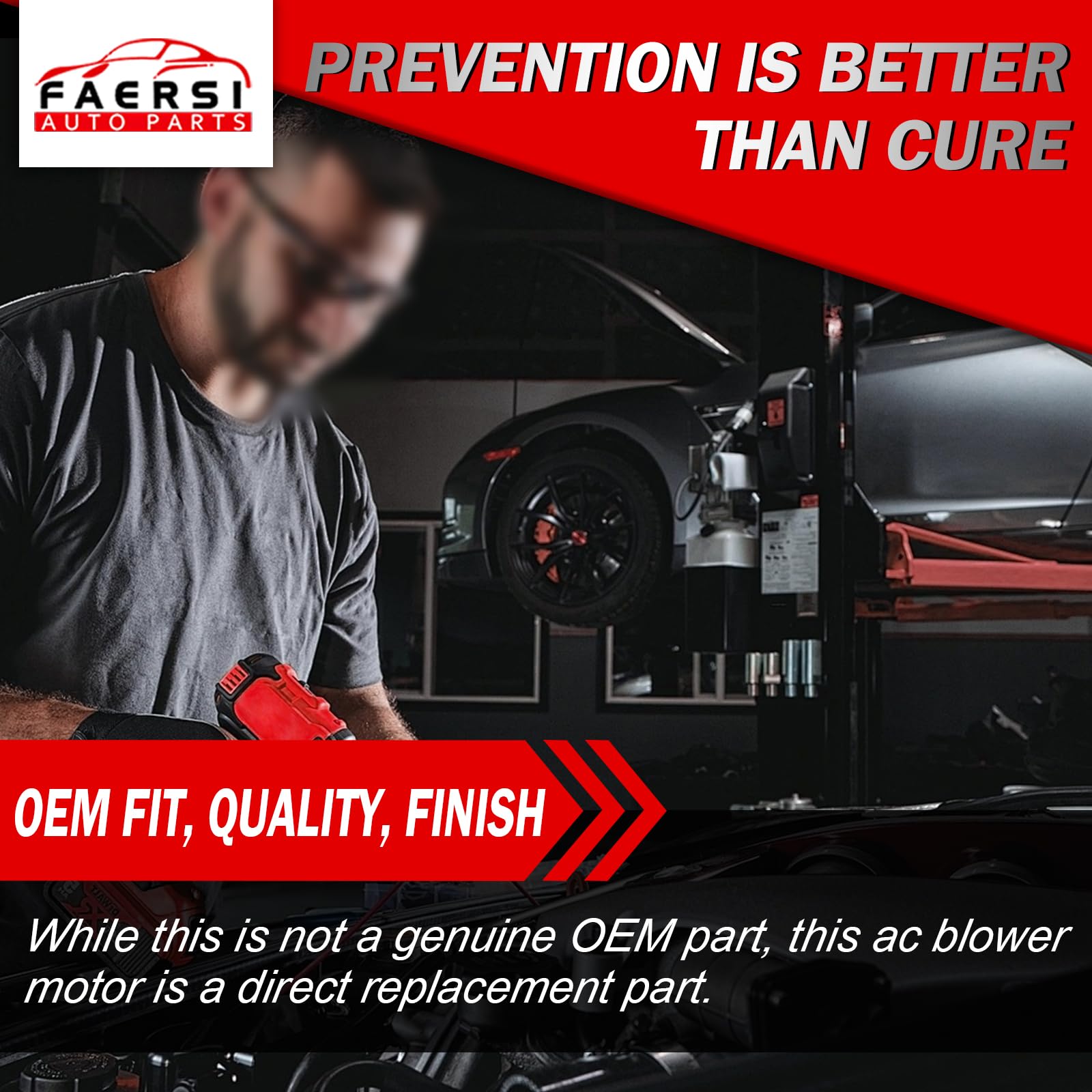 Faersi A/C Heater Blower Motor With Fan Cage Compatible With Jeep Wrangler 2002-2006, Jeep Liberty 2002-2007 Hvac Blower Motor A