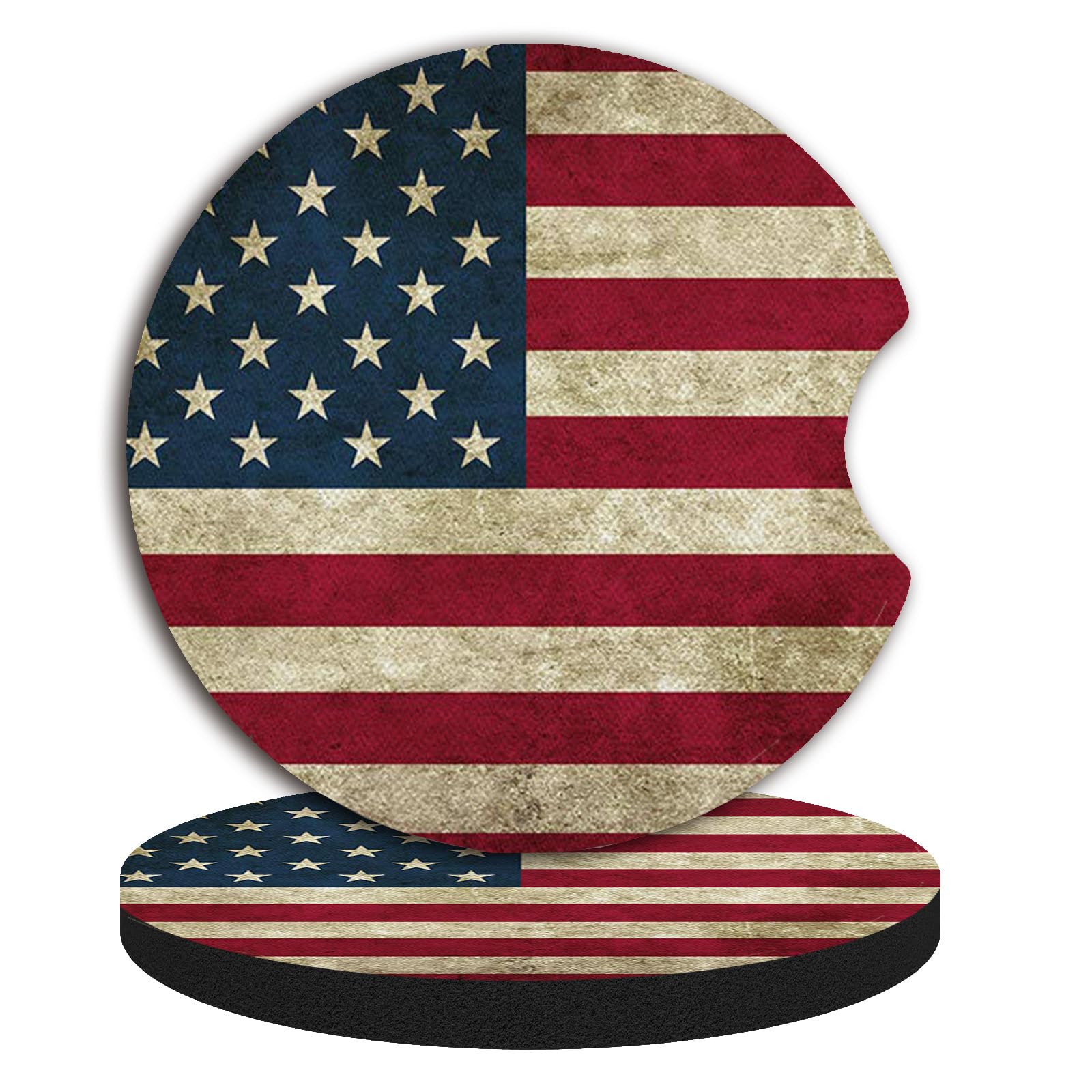 Car Coasters For Cup Holders,Car Cup Holder Coasters, 2 Pack Cup Holder Coasters For Car, Anti Slip Rubber Car Cup Mat With A Fi