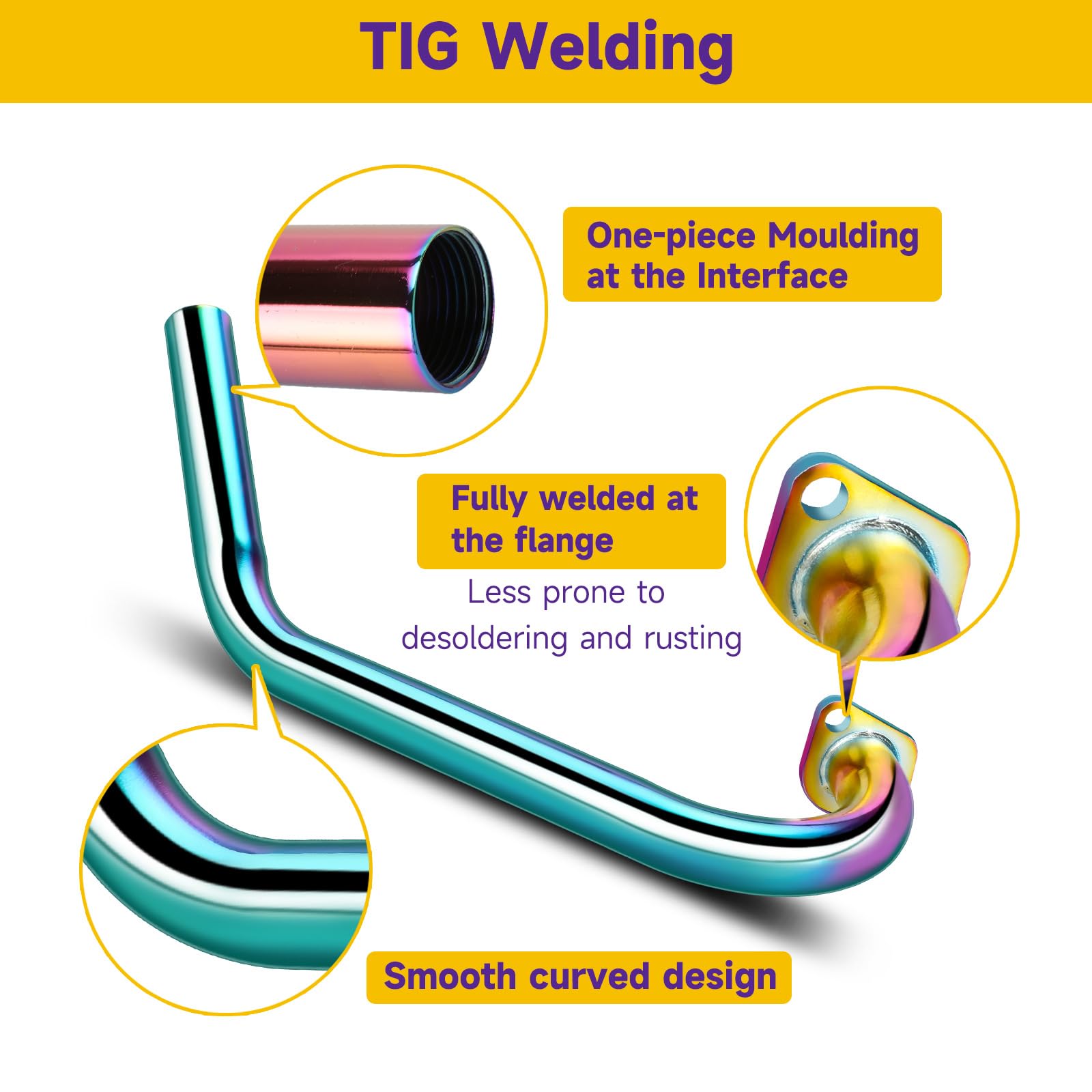 HIAORS Under Seat Exhaust Pipe Muffler Kit for Predator 212 Non Hemi Coleman CT200U BT200X Axis M200 KT196 224cc 196cc 6.5hp Min