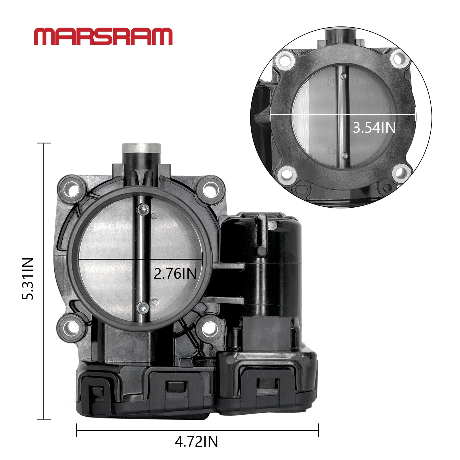 Marsram Electronic Throttle Body Compatible For Dodge Dakota Durango Nitro Ram 1500, For Jeep Commander Liberty Wrangler Grand C
